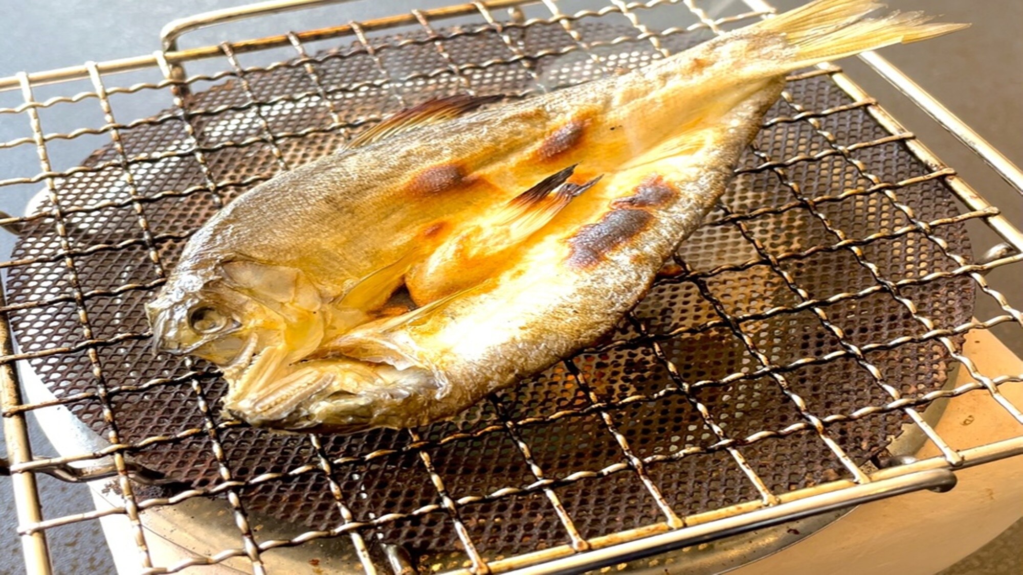 *Popular breakfast menu item: "Sweetfish fillet"