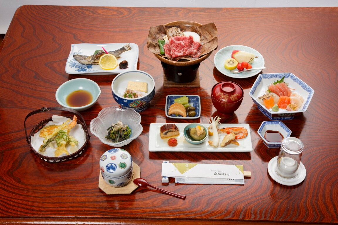 Dinner for the new Touji plan: The number of dishes will be kept to a minimum, with the basic course being Satoyama Kaiseki cuisine. Please enjoy the flavors that can only be tasted here.