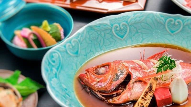 Kaiseki with Kinmedai (image)