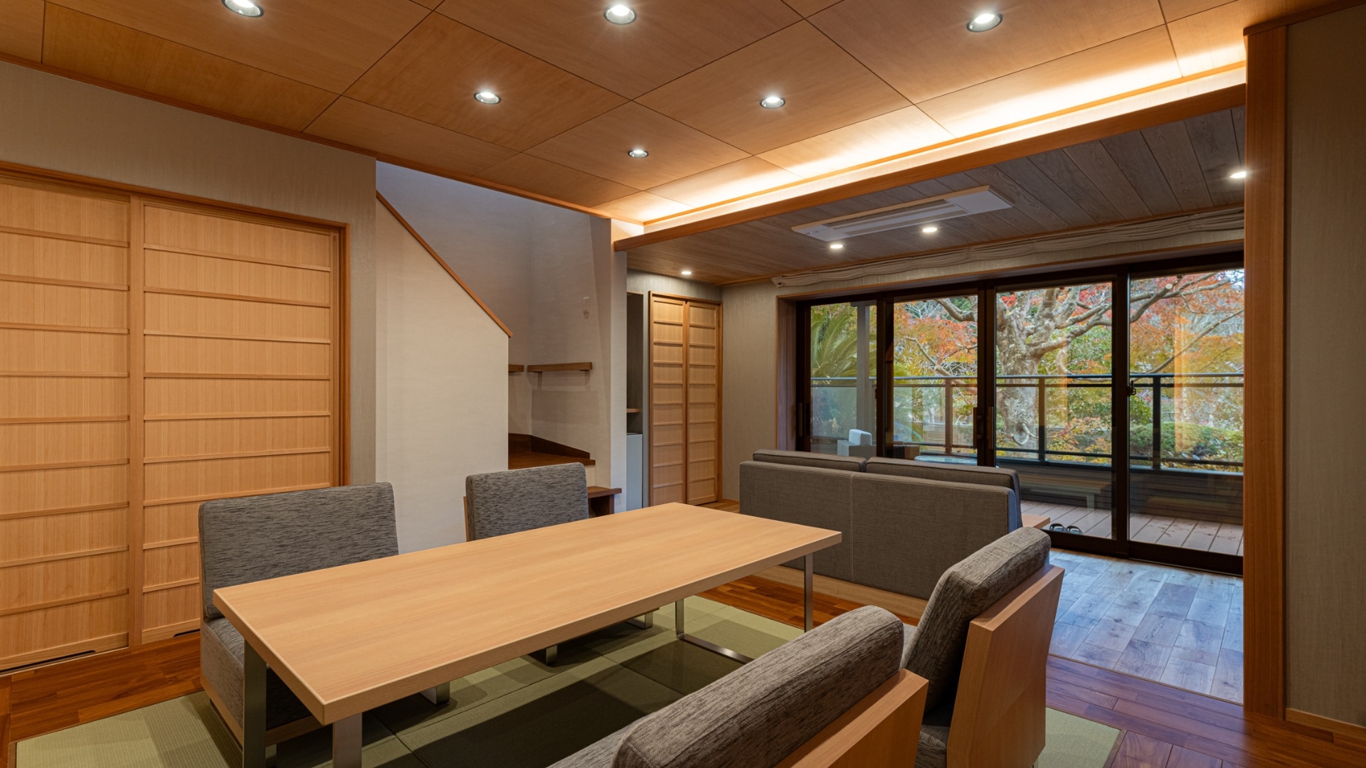 [Maisonette] Phòng suite theo phong cách Nhật Bản-Tây Âu có bồn tắm ngoài trời