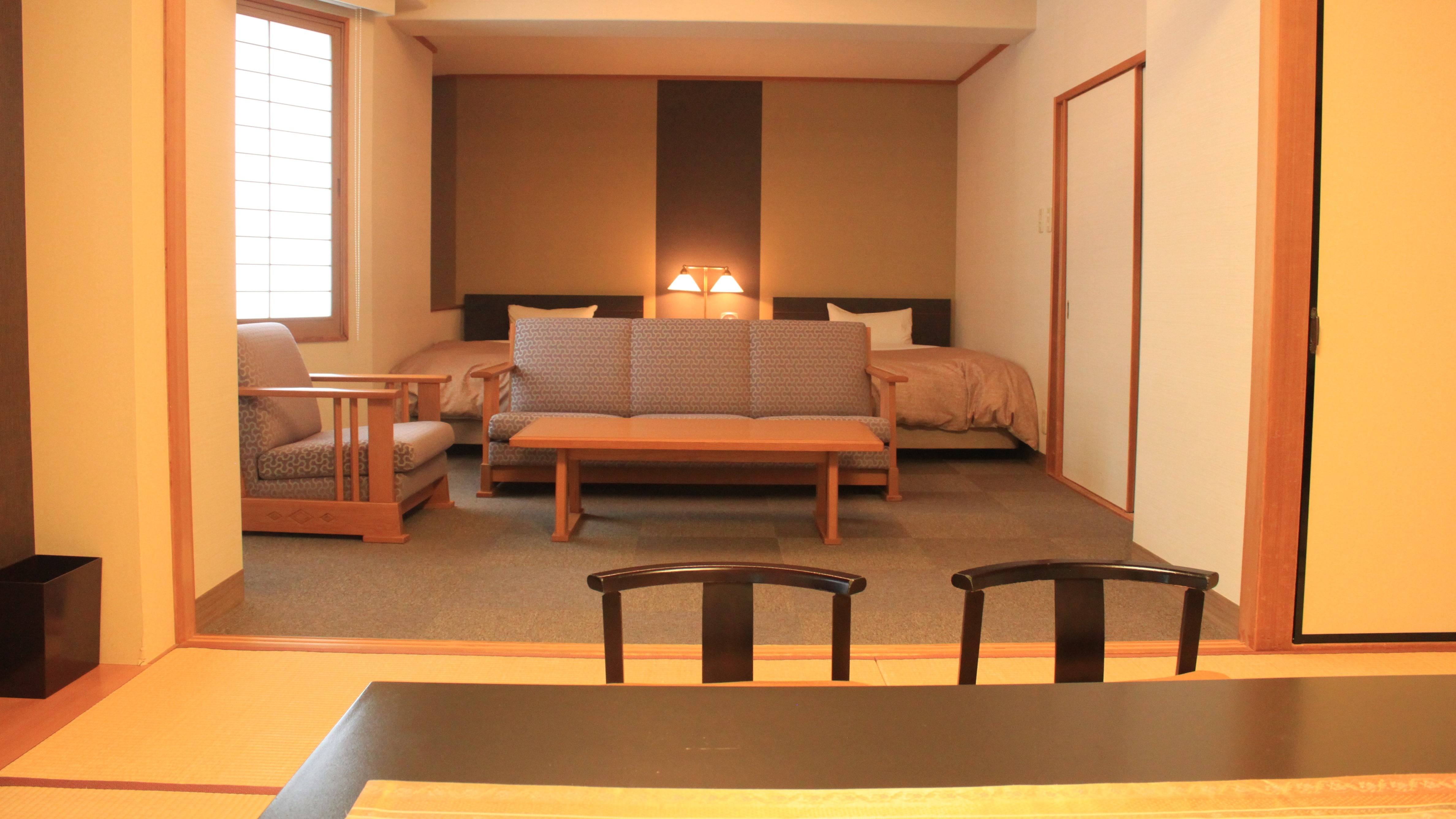 [Main building/non-smoking] Japanese-Western style room/8 tatami mats + twin bed