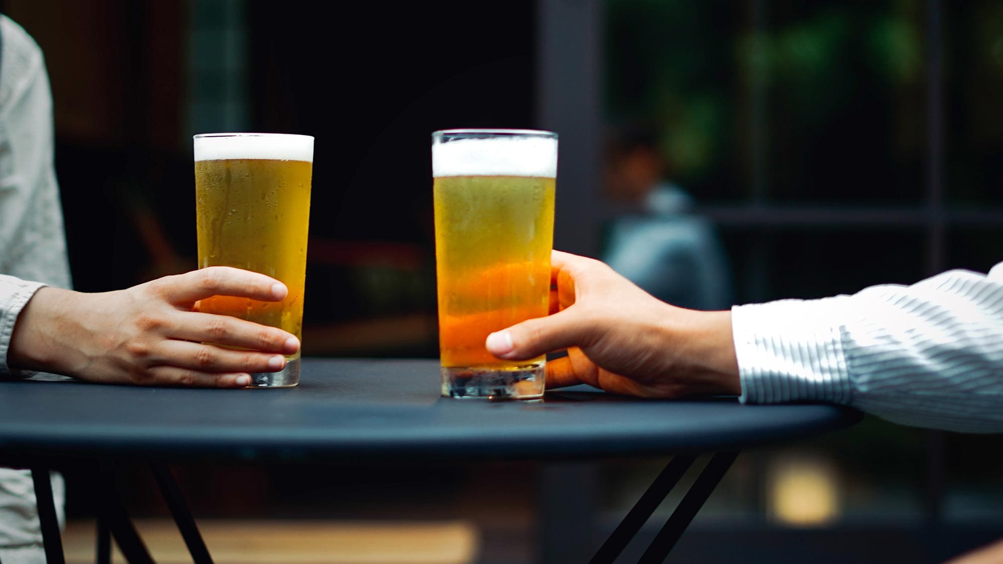 Nichinan craft beer as a welcome drink