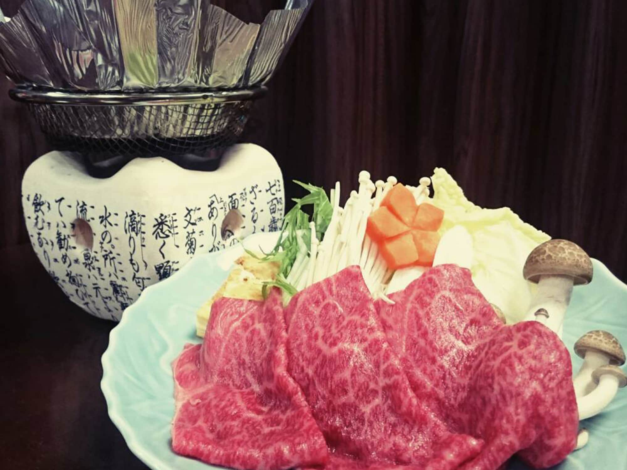 Hida beef main dish