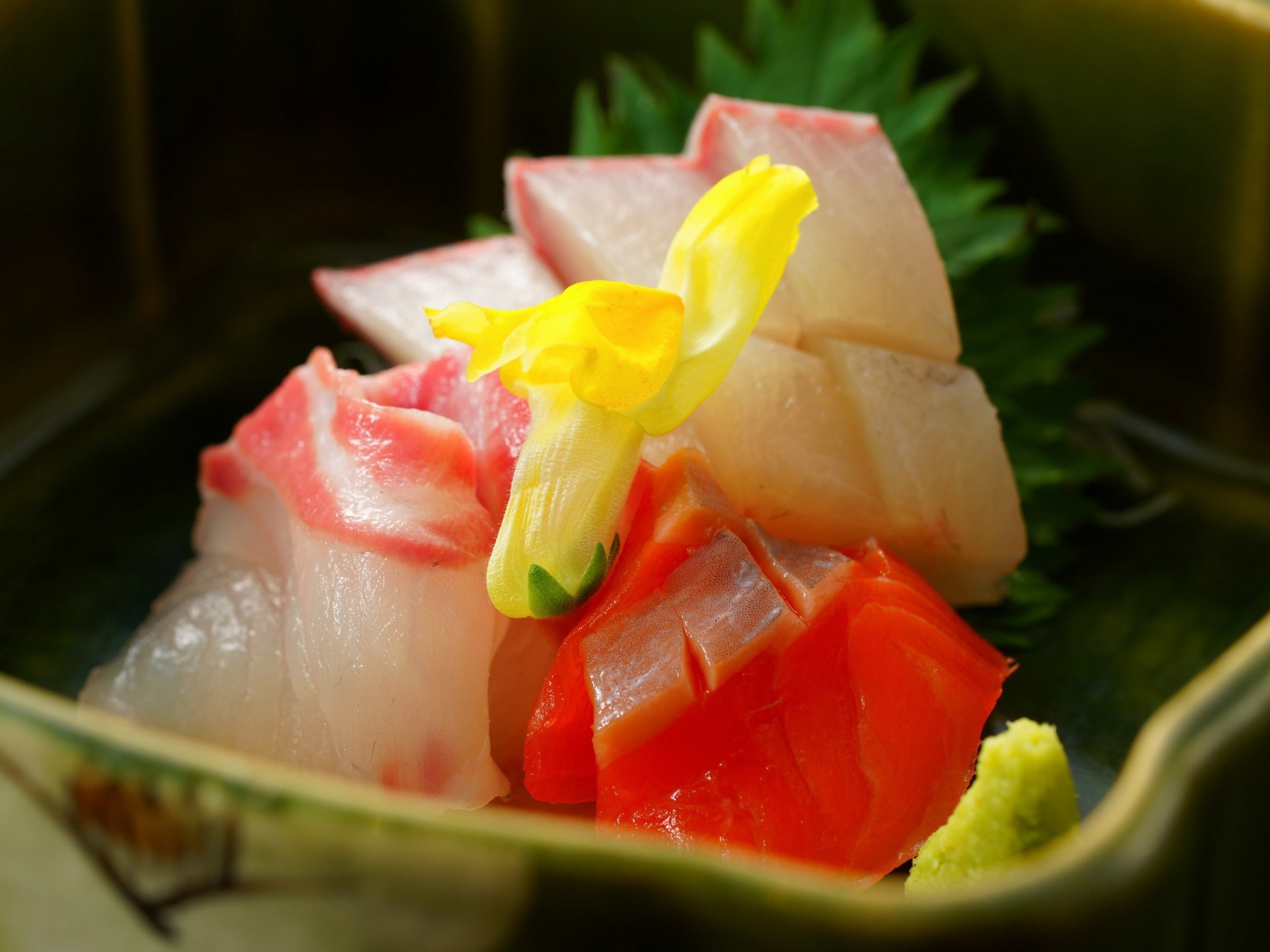 [Dinner] Summer Hanabeppu kaiseki sashimi (image)