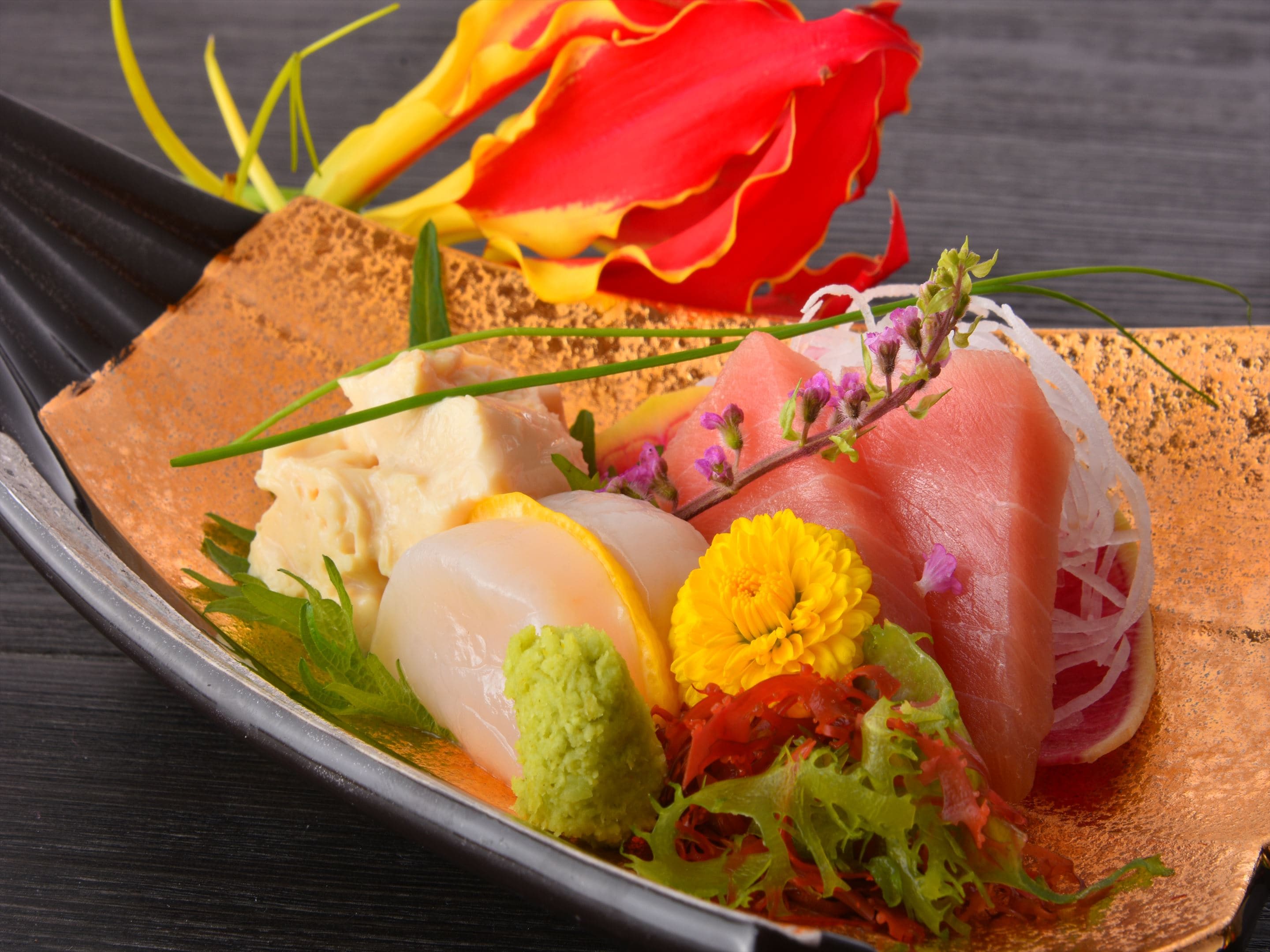 Sashimi makanan laut