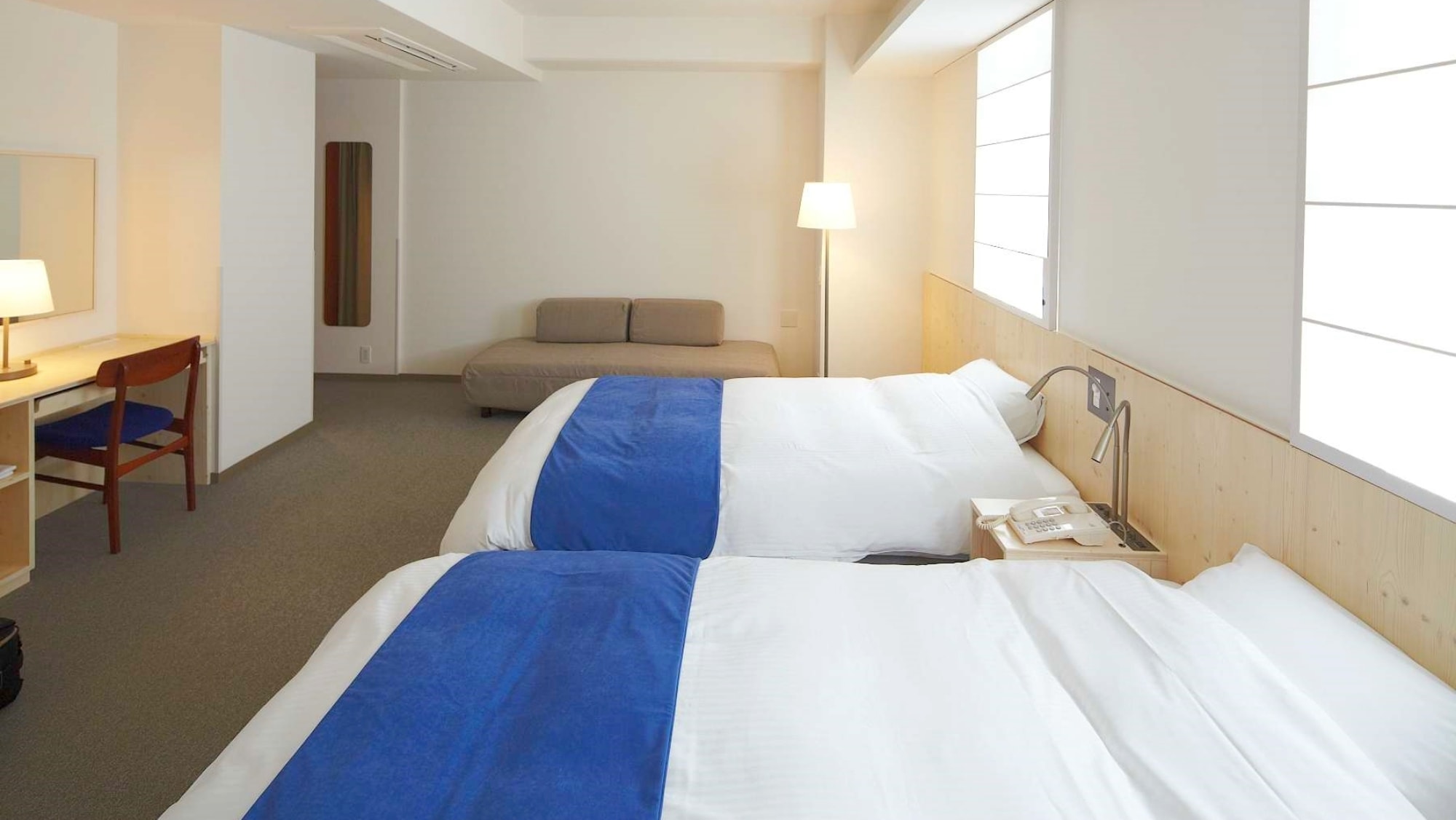 Superior Twin Room: A spacious 28 square meters, accommodating up to 3 adults