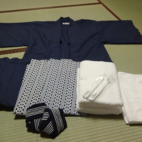 Yukata, kimono, bath towel, and face towel