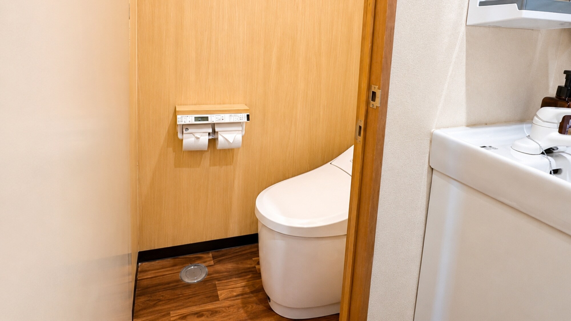 A clean toilet