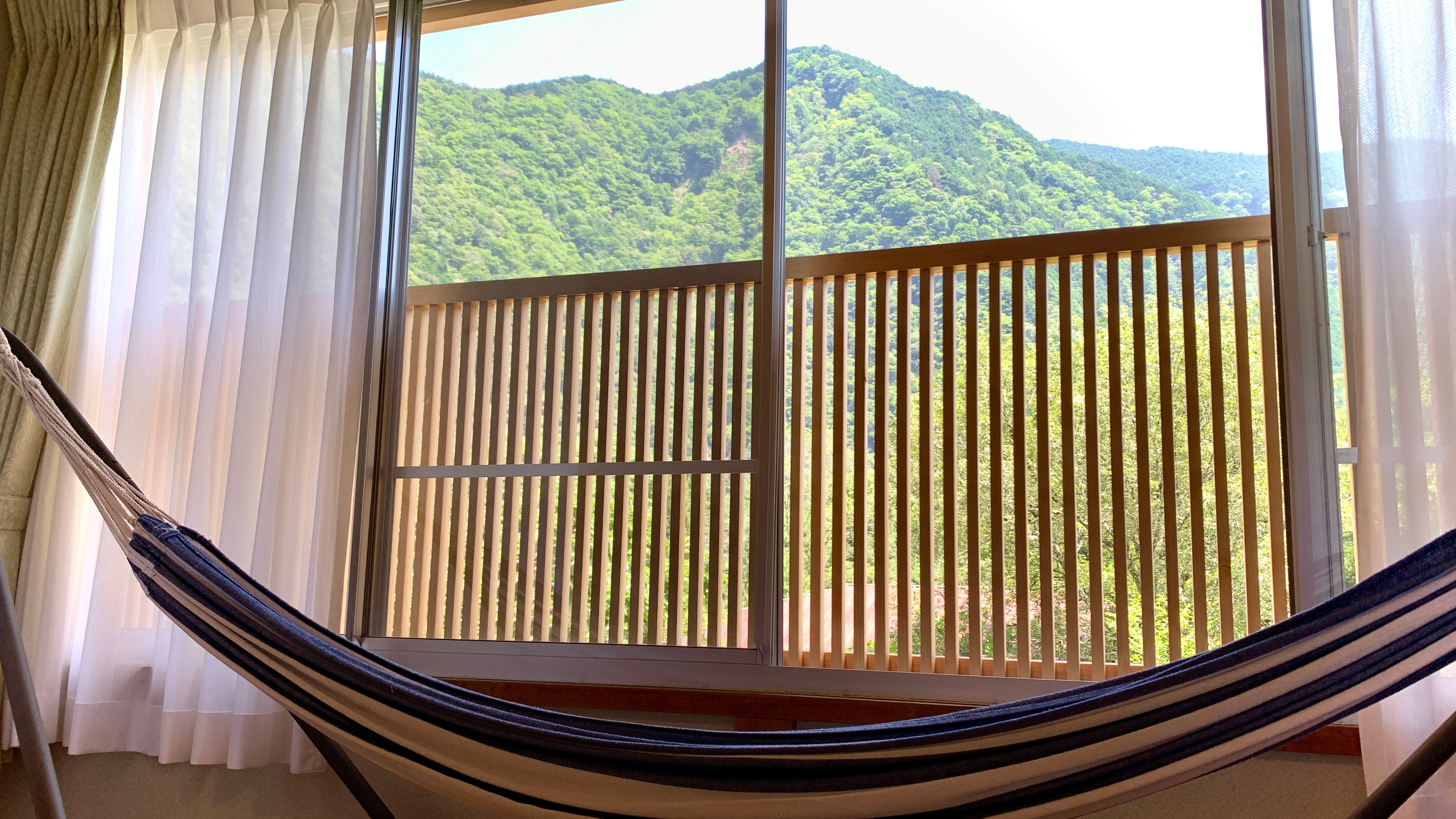 View from the window in the Hinoki Room