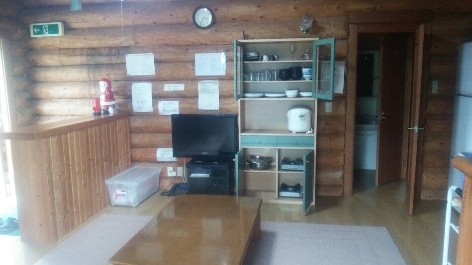 Inside the building