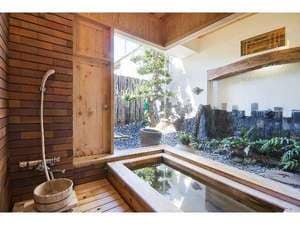 Special room with indoor cypress bath