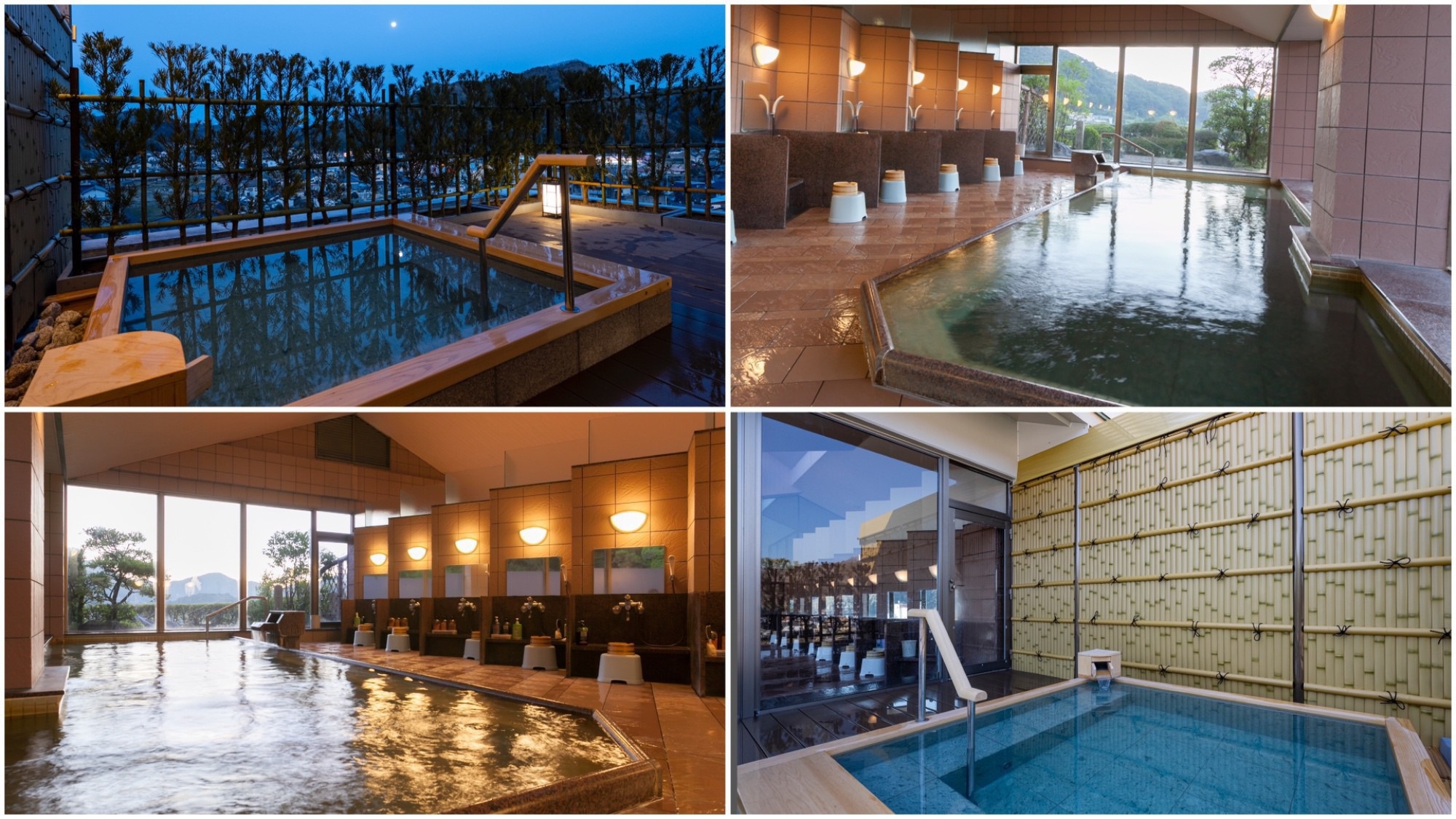 Large communal bath and open-air bath on the 7th floor