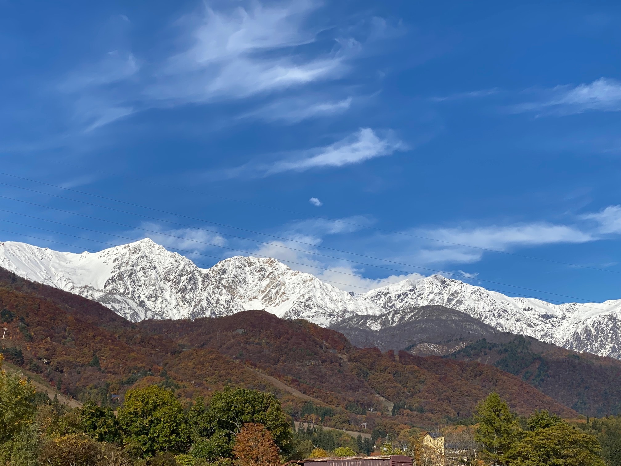 秋天的白馬三山