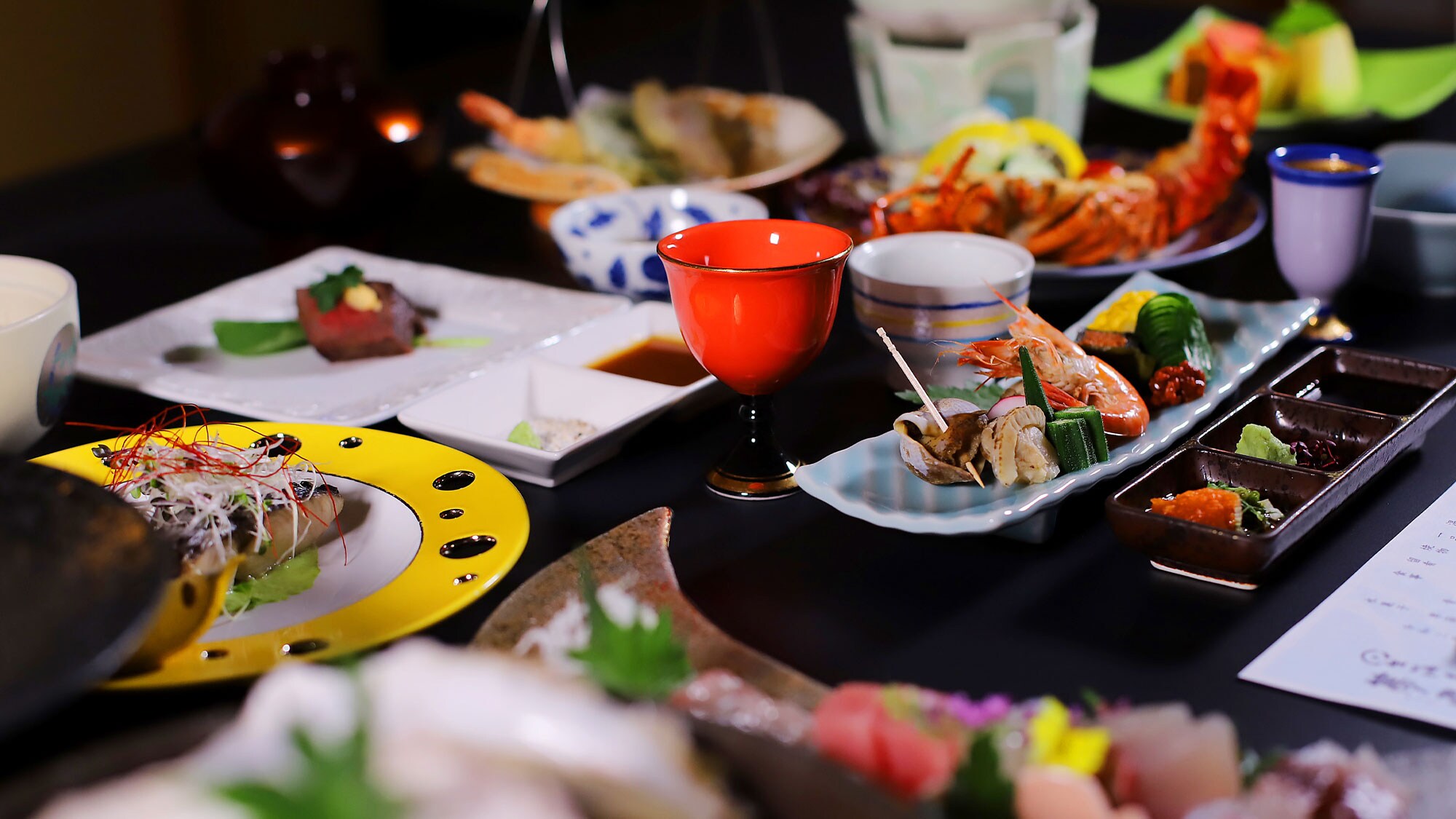 Contoh hidangan makan malam.