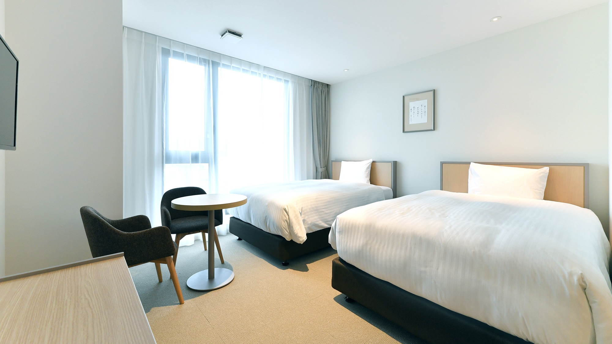 [All rooms non-smoking] Standard Twin - Accessible (1-2 persons)