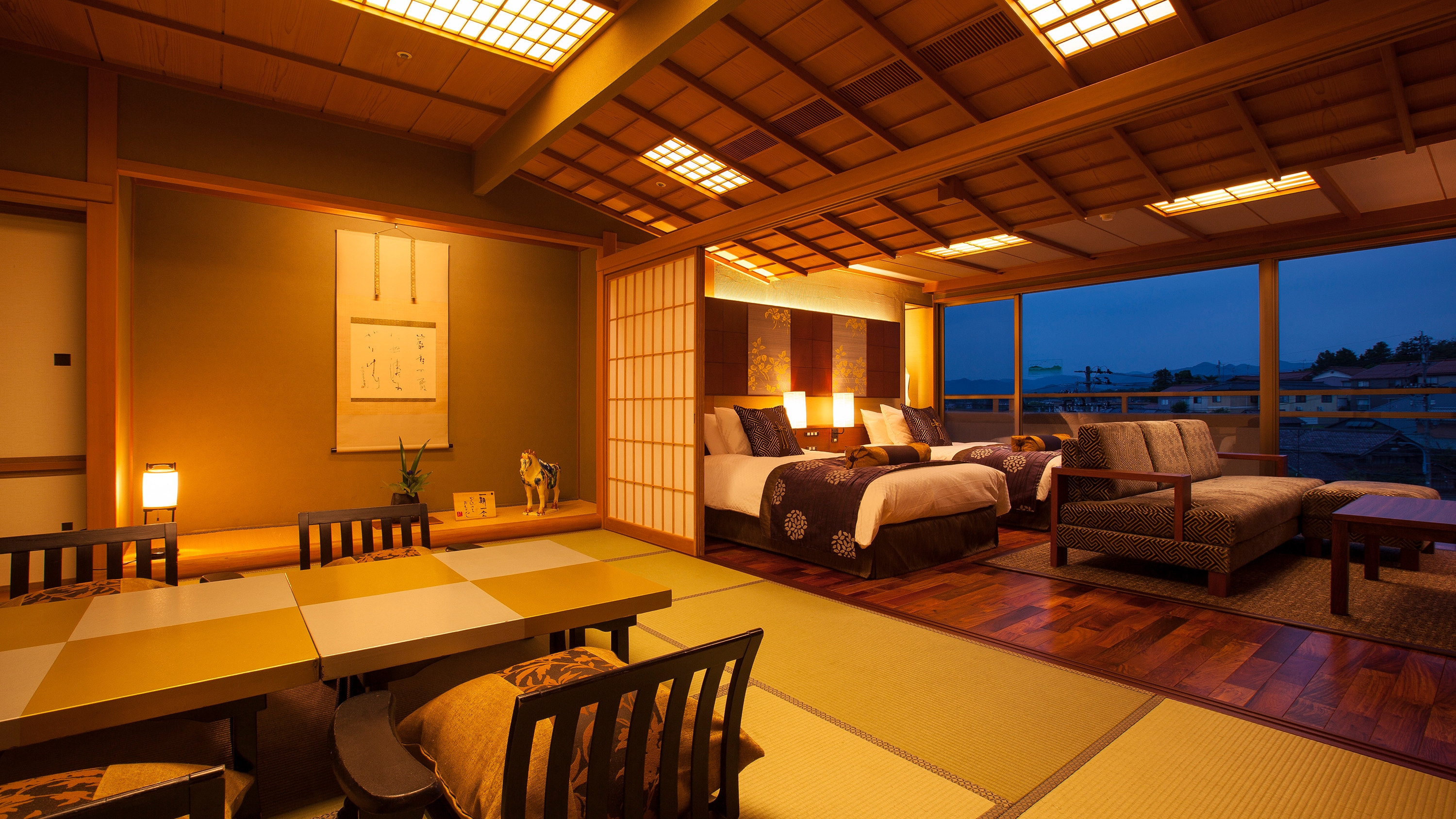 [Deluxe] Tensho-no-Yakata 2-bedroom premium suite (Japanese-Western style room, bath and toilet included) Separate smoking and non-smoking areas