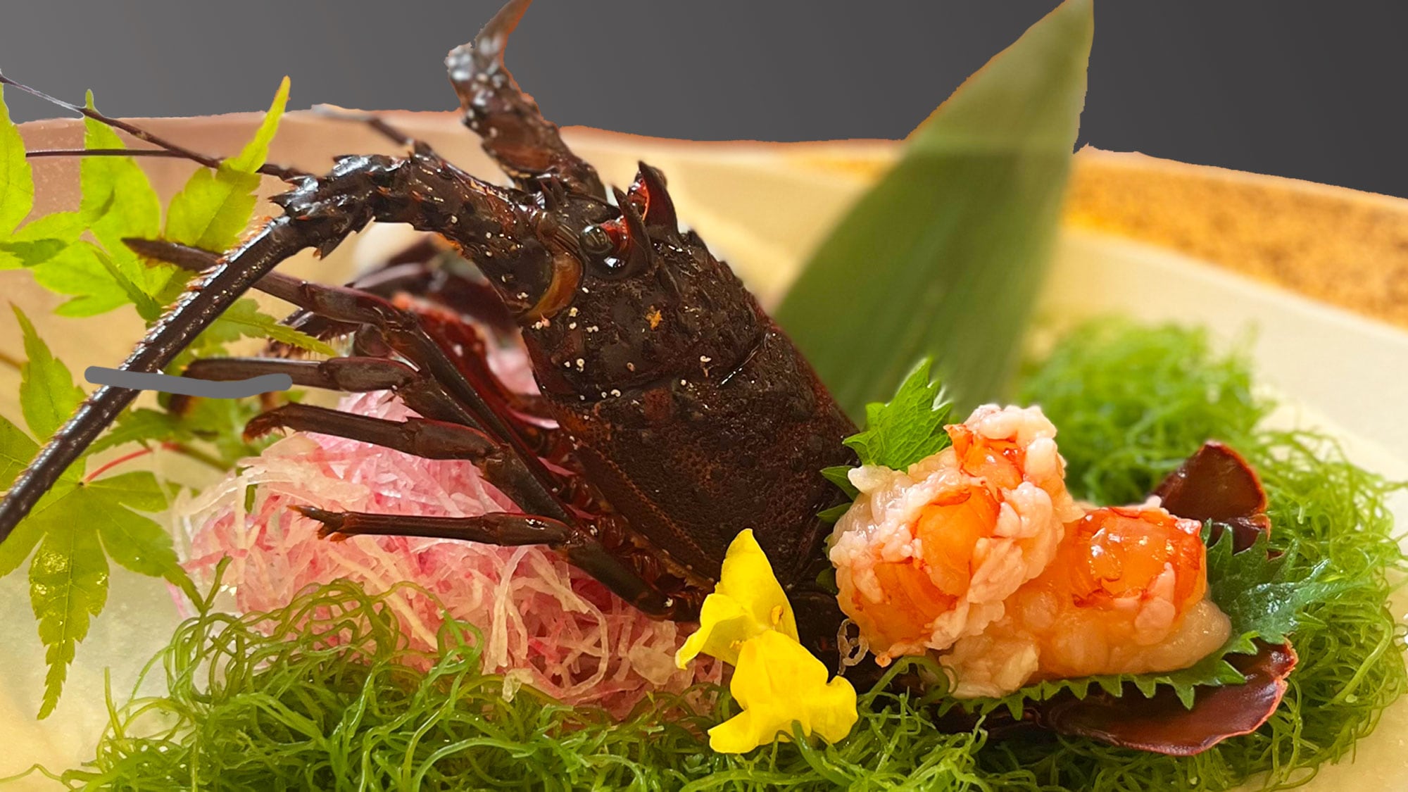 ■Đồ ăn■Sashimi tôm hùm gai (hình ảnh)