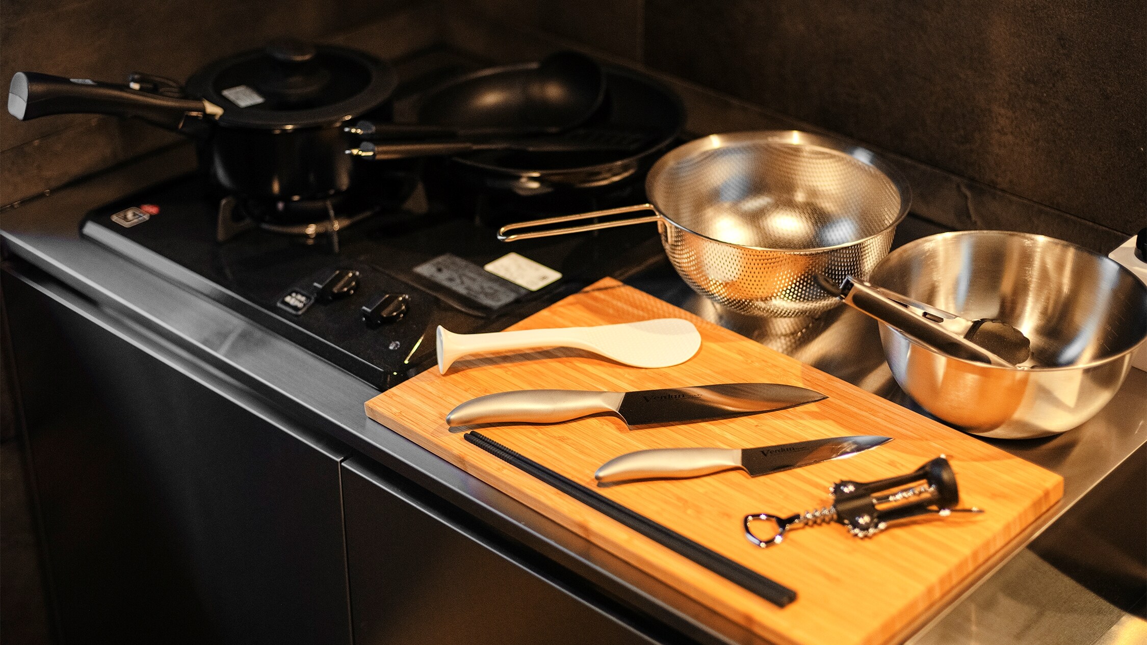 The kitchenette is convenient for long-term stays.