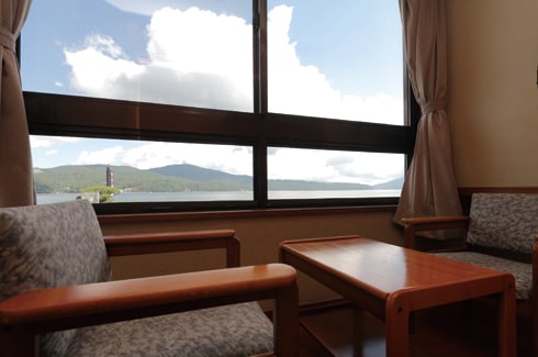 Guest room: From the window on the lake side