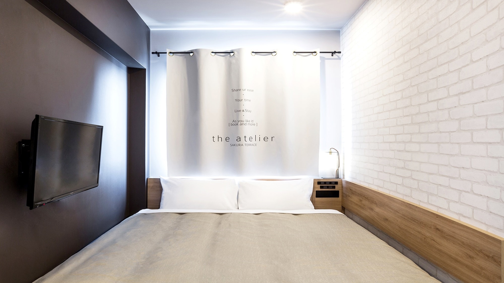 <Example of double room> All rooms share bath and toilet