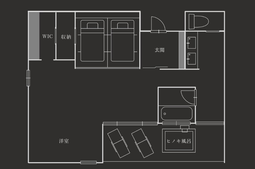 [Kokkon] 128㎡ (81㎡ indoor + 13㎡ outdoor bath terrace + 34㎡ private garden)