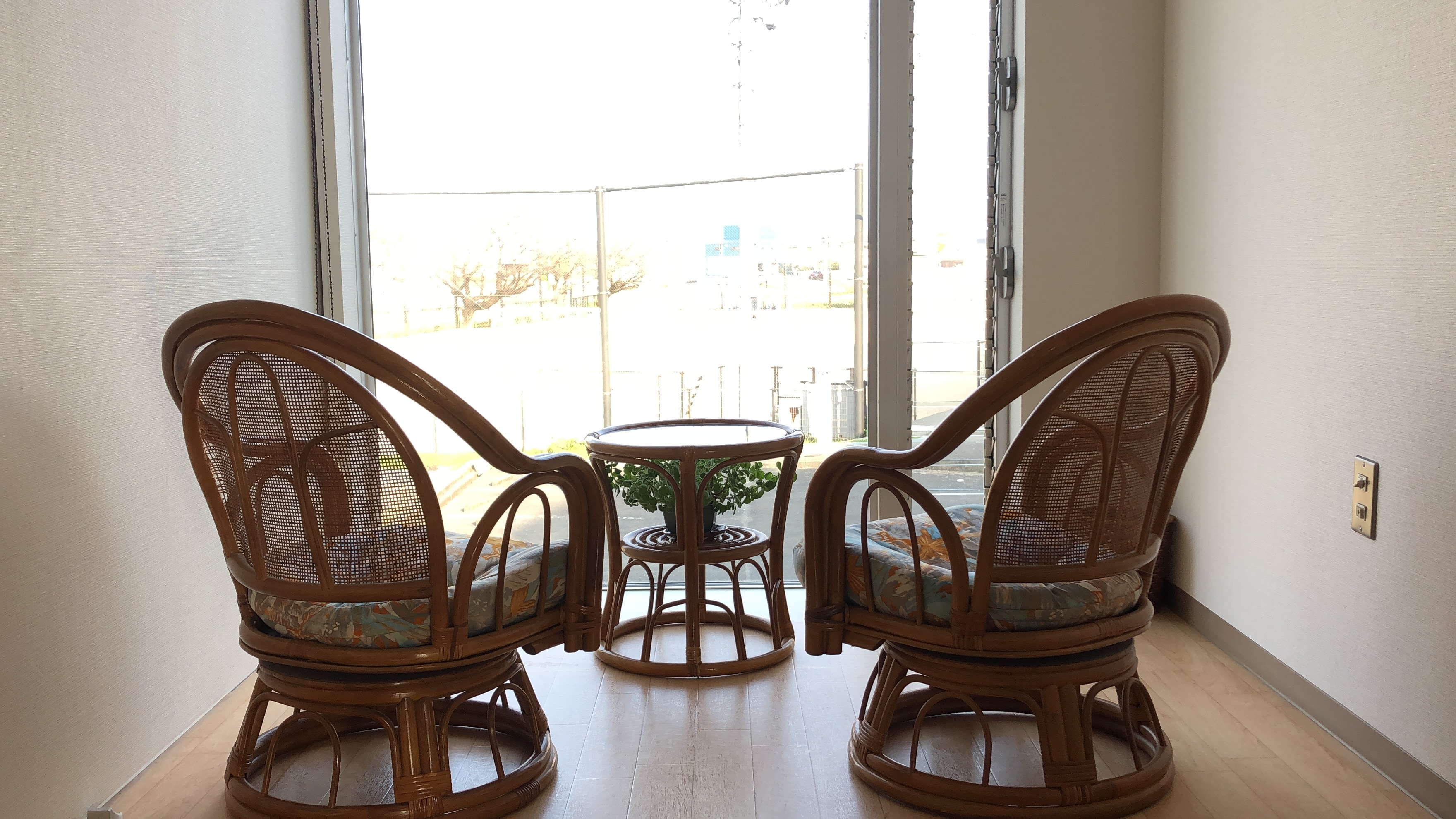 In front of the Japanese-style room