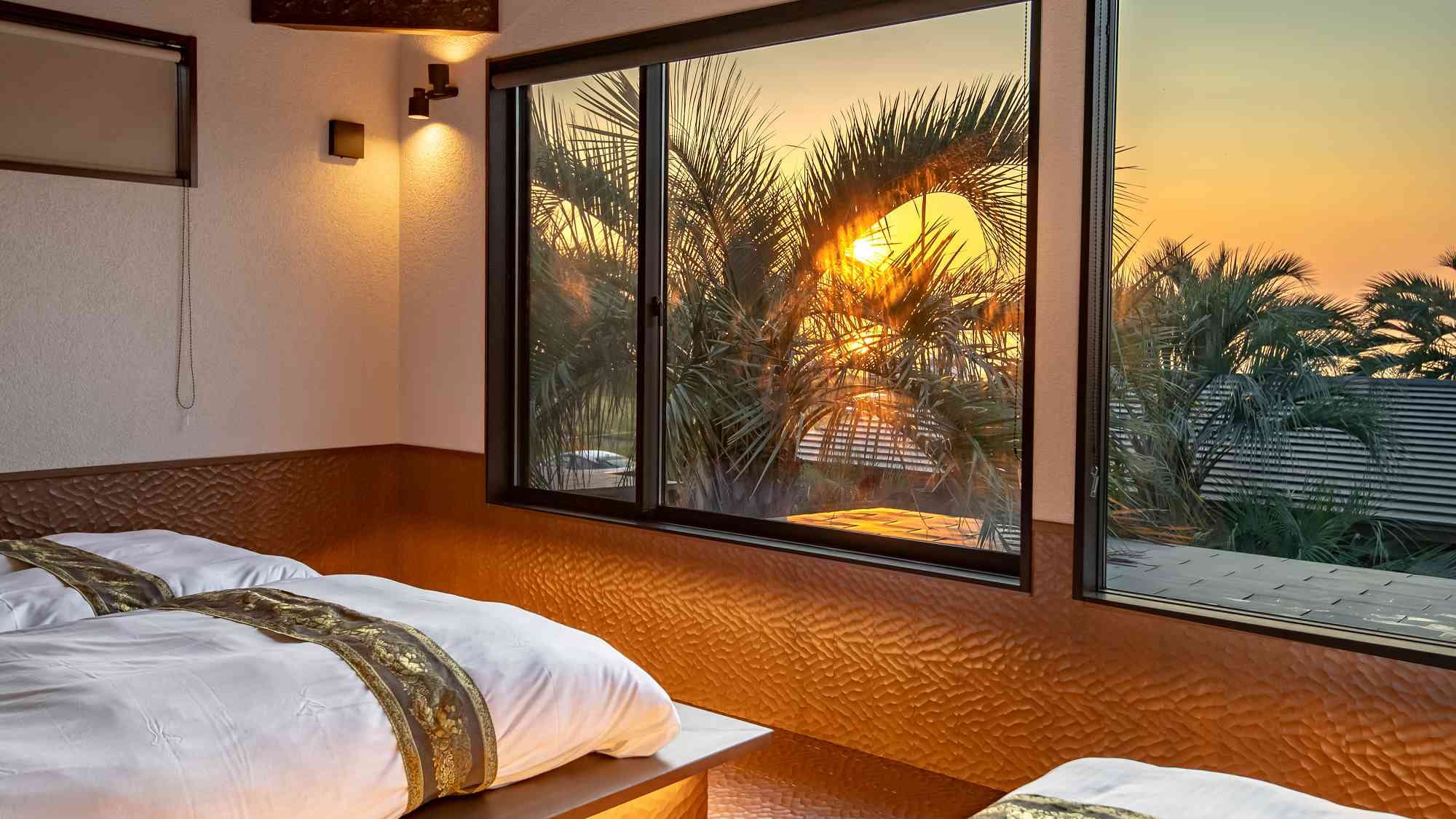 Wake up a little early and enjoy a luxurious start to your day with the sunrise from your room...