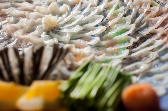 天然虎河豚全套河豚生魚片