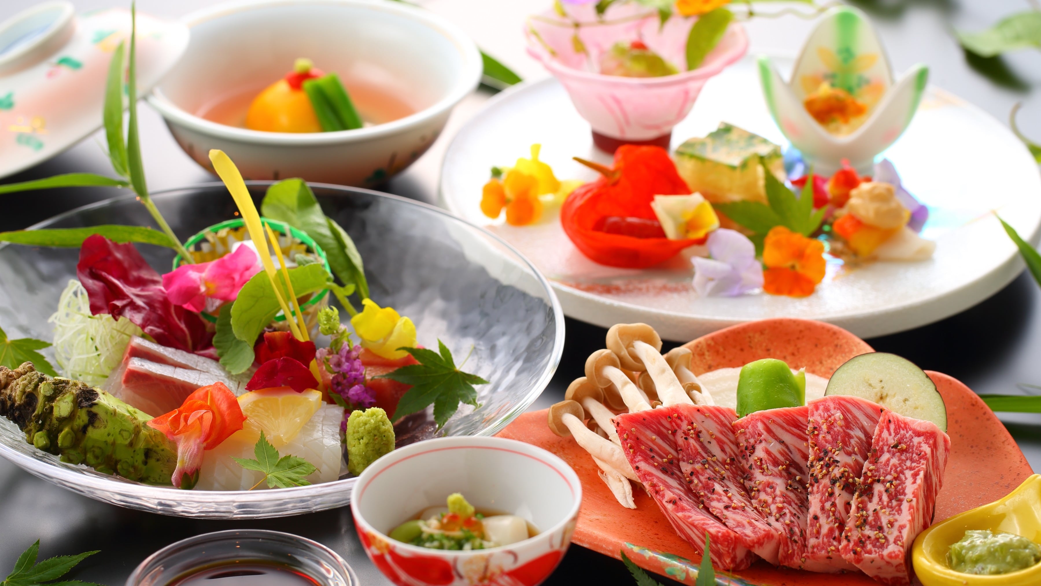[Summer Kaiseki] Standard kaiseki in the Hanayu area. Chef-focused dishes / examples