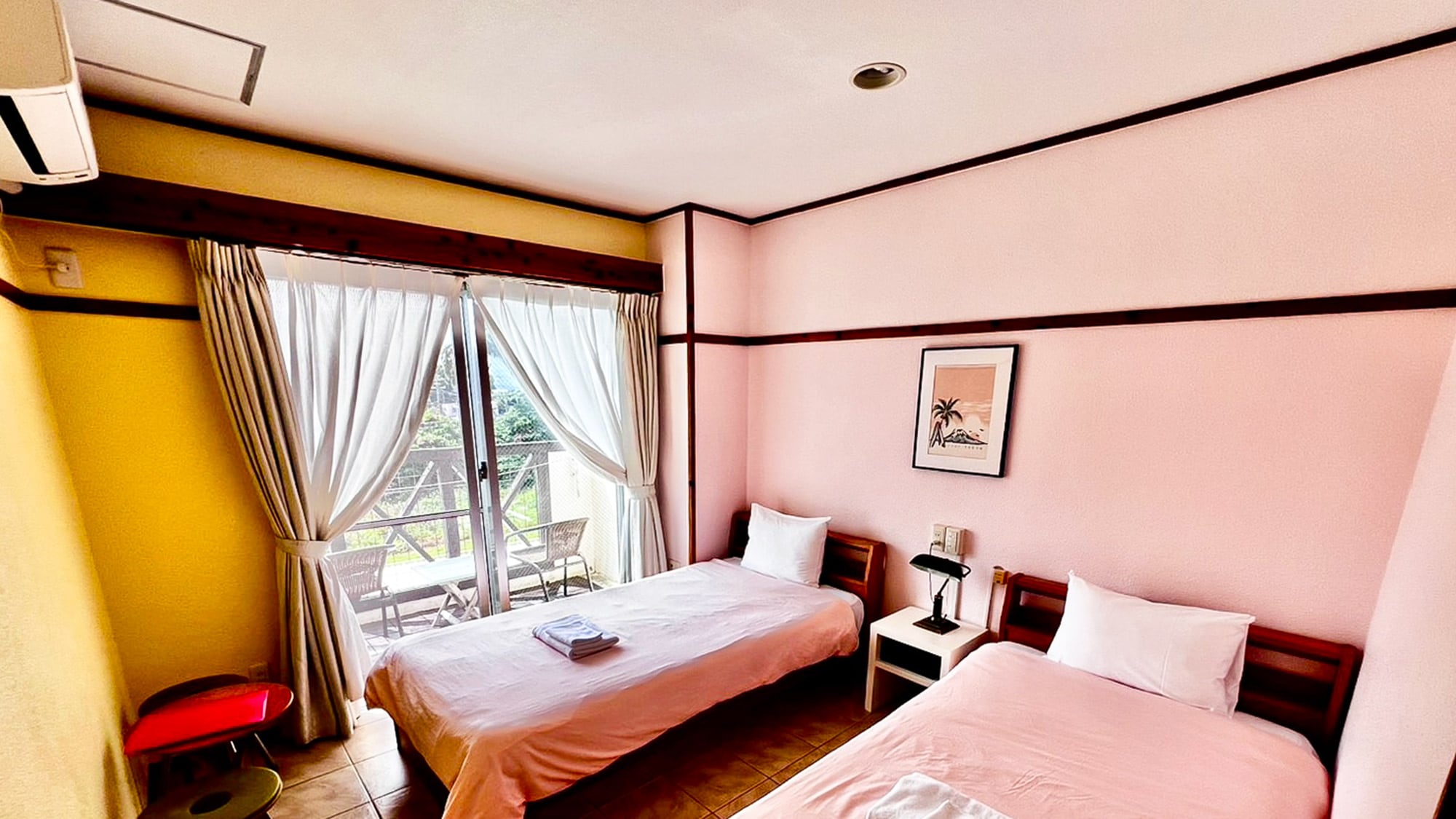 ・[双床房] 感受石垣岛的微风。放松的阳台