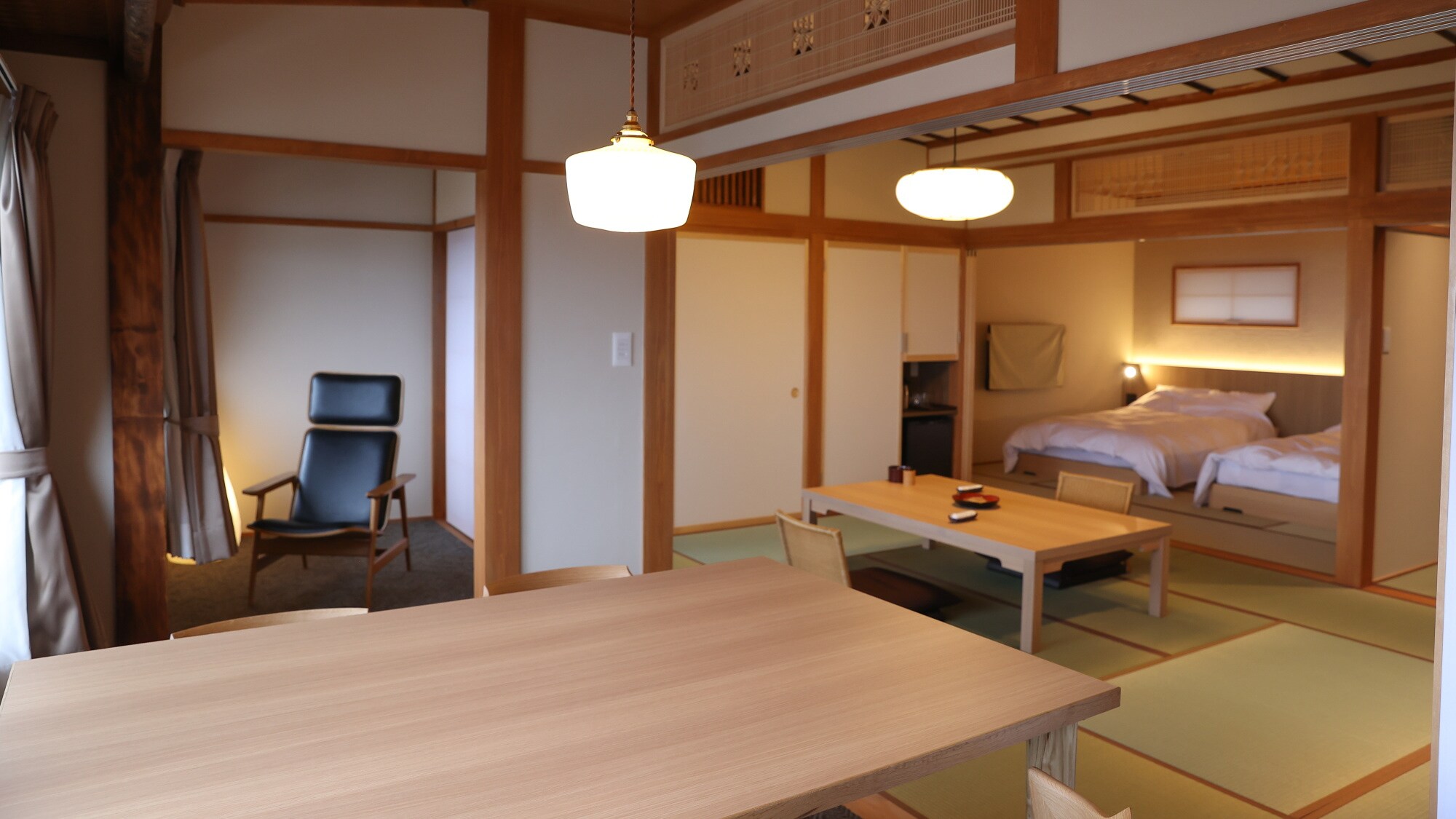 [Kamar tempat tidur twin di bangunan utama + Kamar bergaya Jepang (bebas rokok)] Kamar dua kamar bergaya Jepang-Barat direnovasi pada tahun 2023