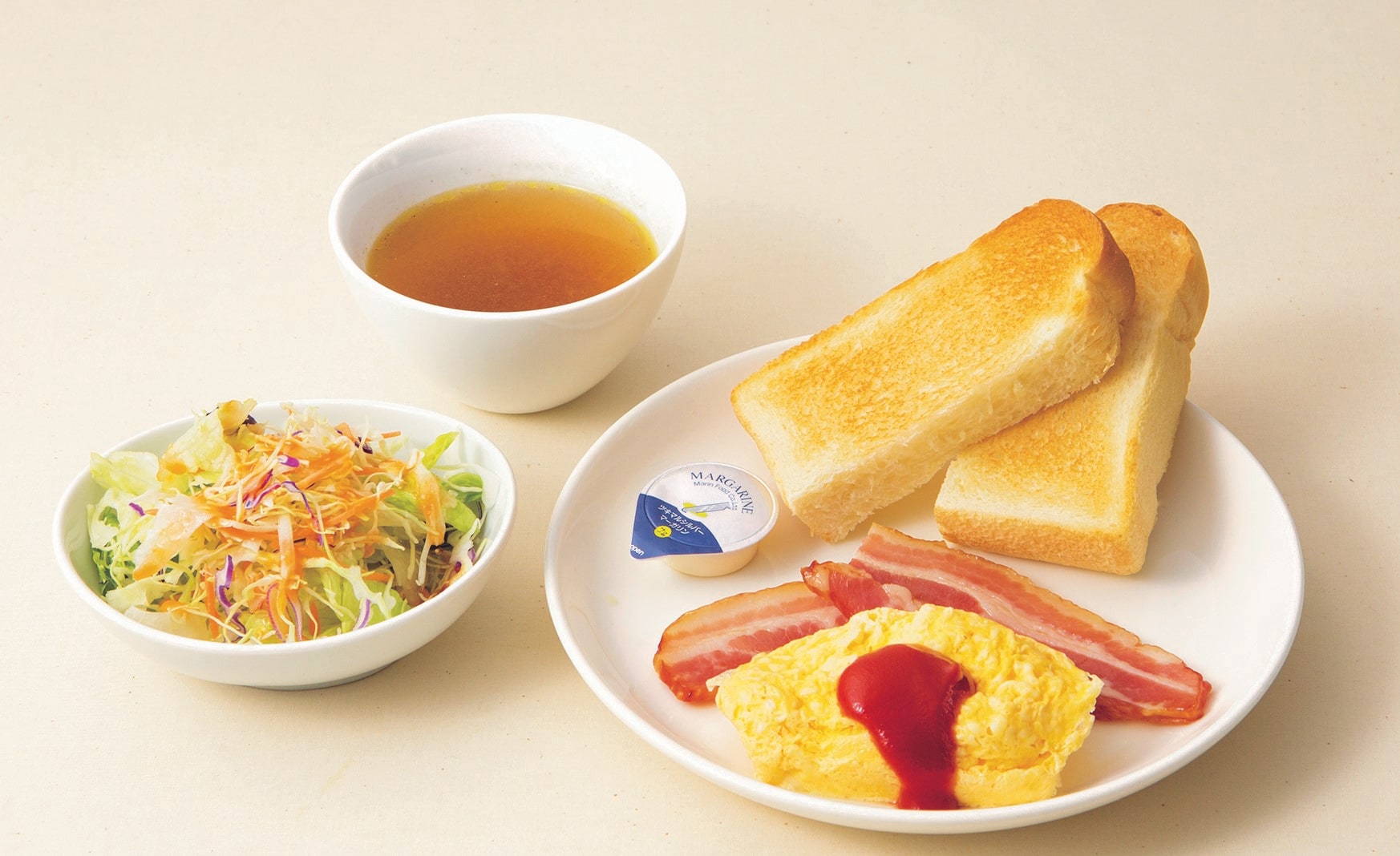 PRONTO Breakfast B Set (芝士煎蛋培根套餐)