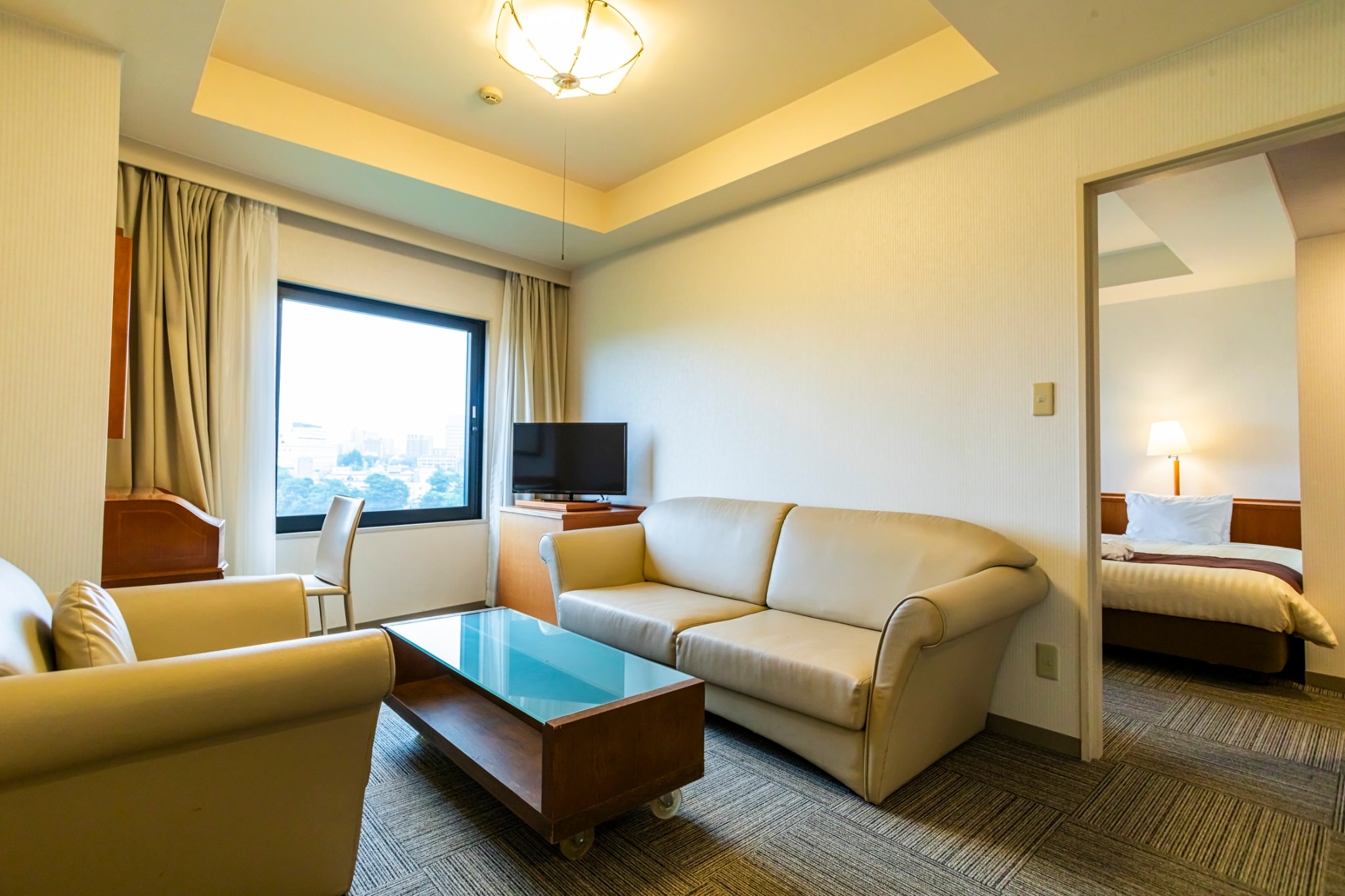 디럭 트윈룸 B 거실