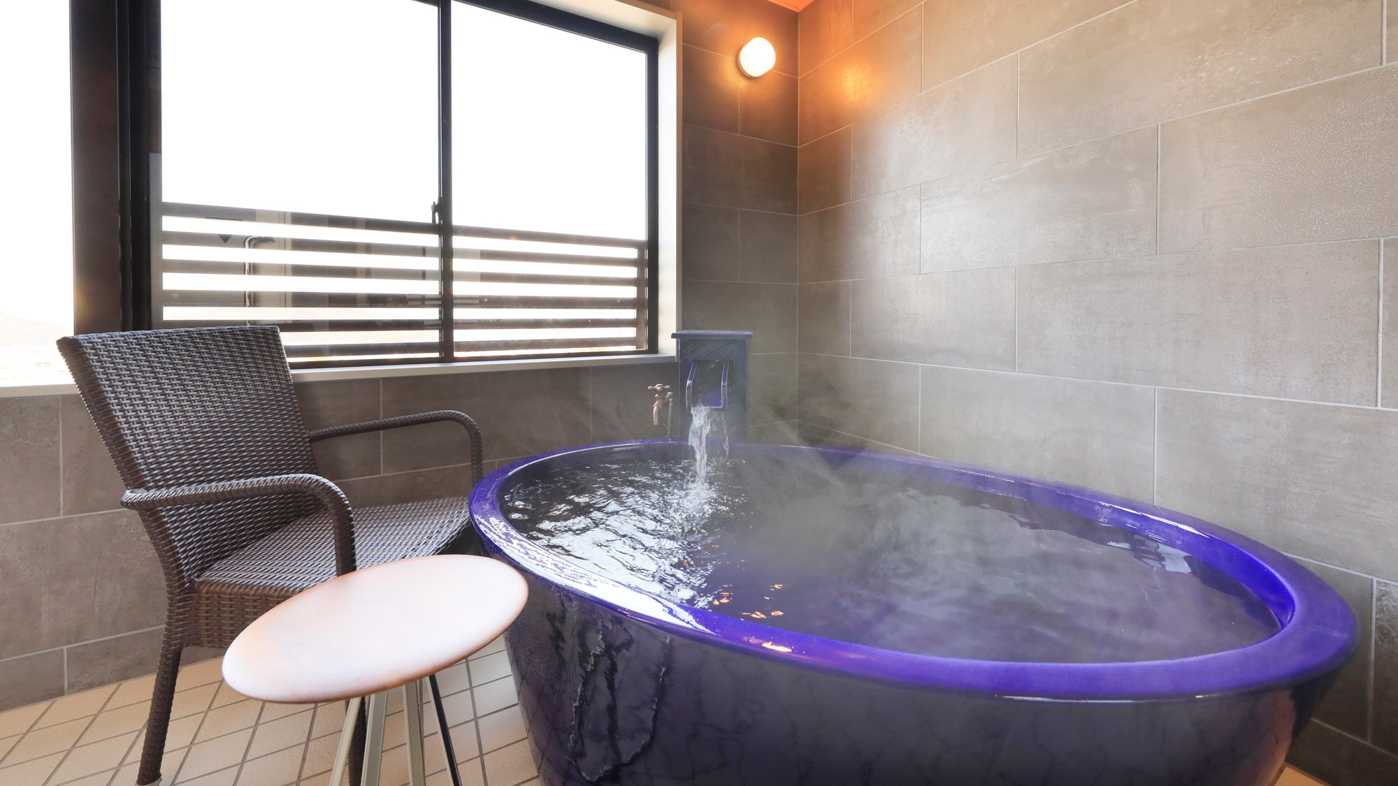 Guest room 2-12 ◆ Open-air bath with free-flowing hot spring ◆ Premier suite B type