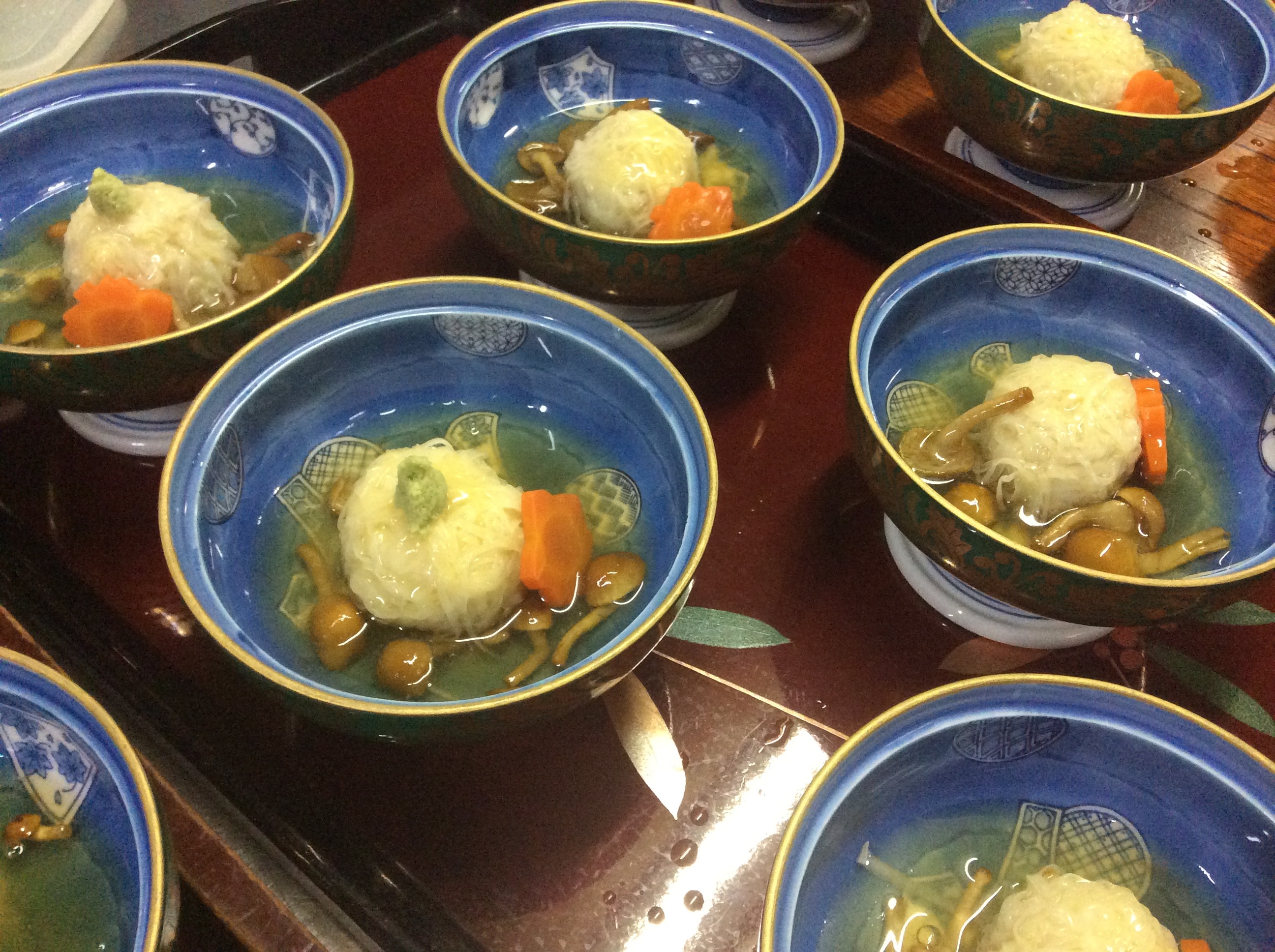 An example of a dish (Yam Shumai)