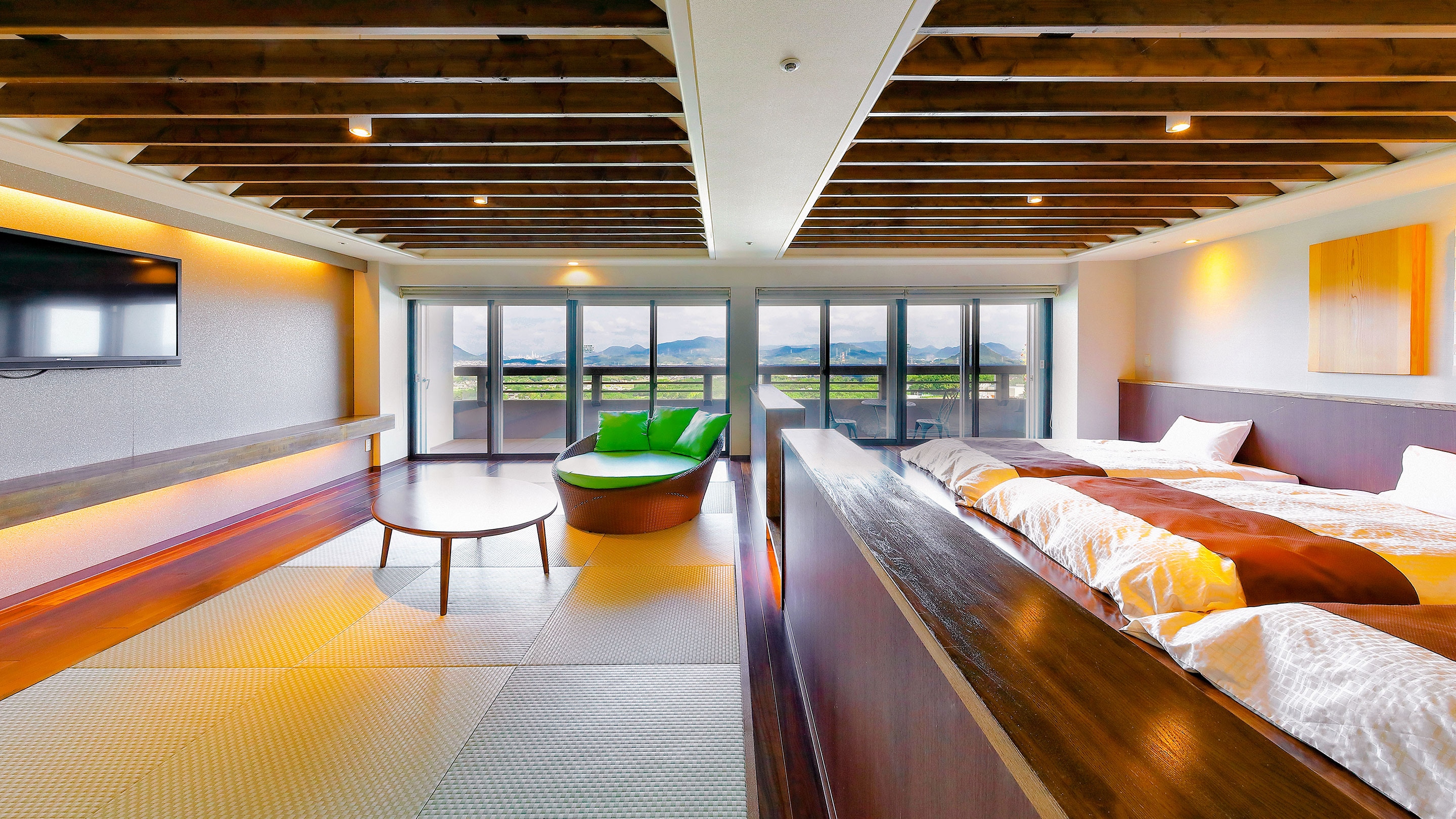 [Không hút thuốc] Phòng Suite kiểu Nhật-Tây, chỉ có vòi sen (view đẹp) *Hình ảnh