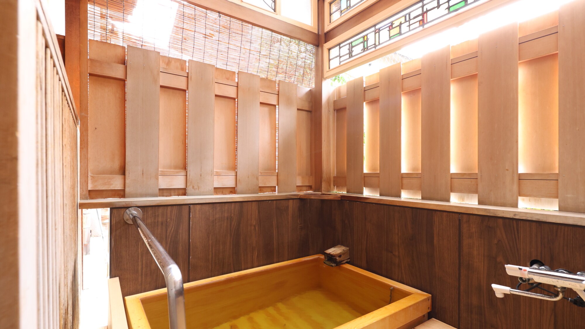 Western-style room with open-air bath, Deluxe Twin, Open-air bath