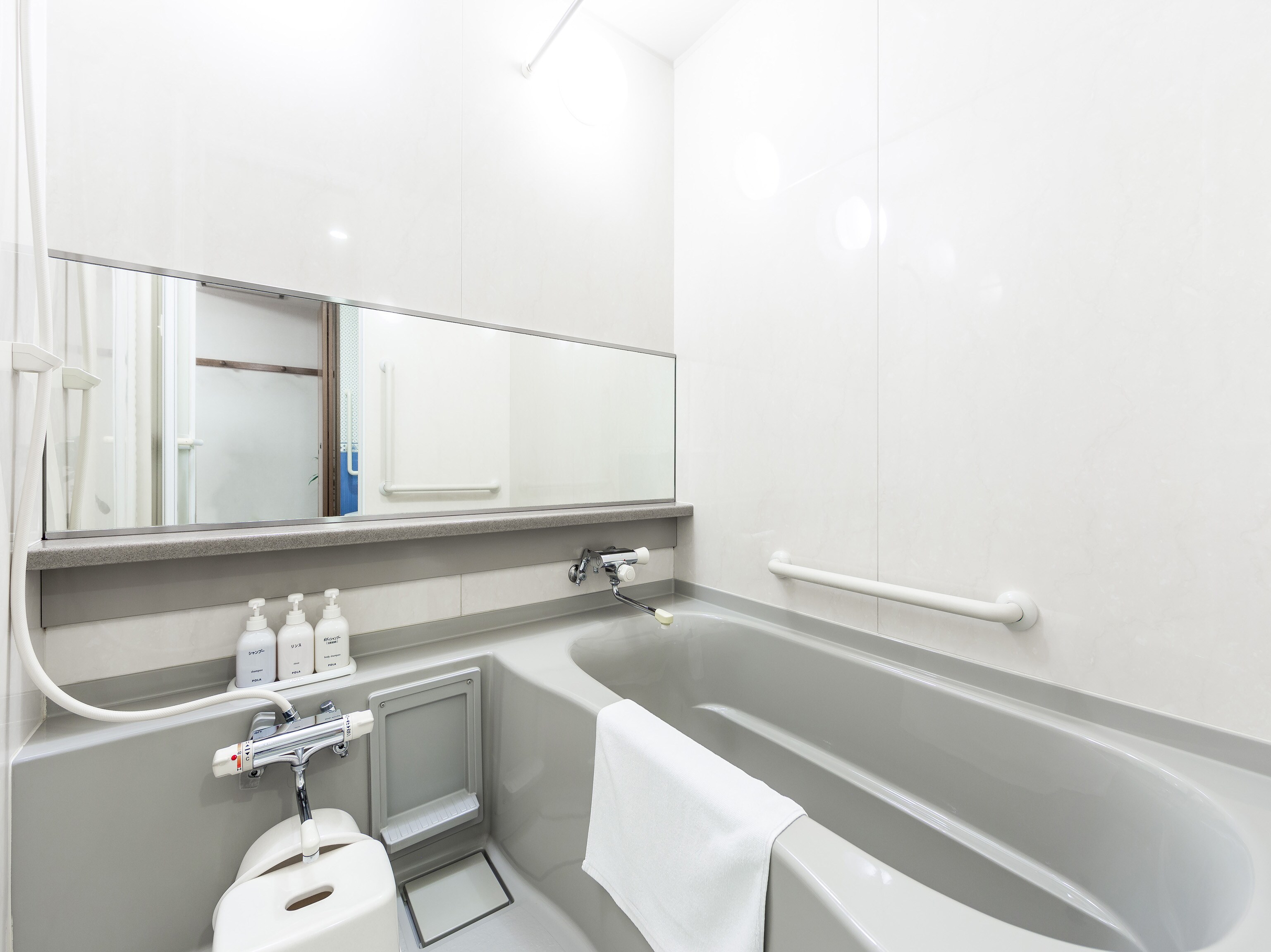 Double room spacious bathroom designed individually