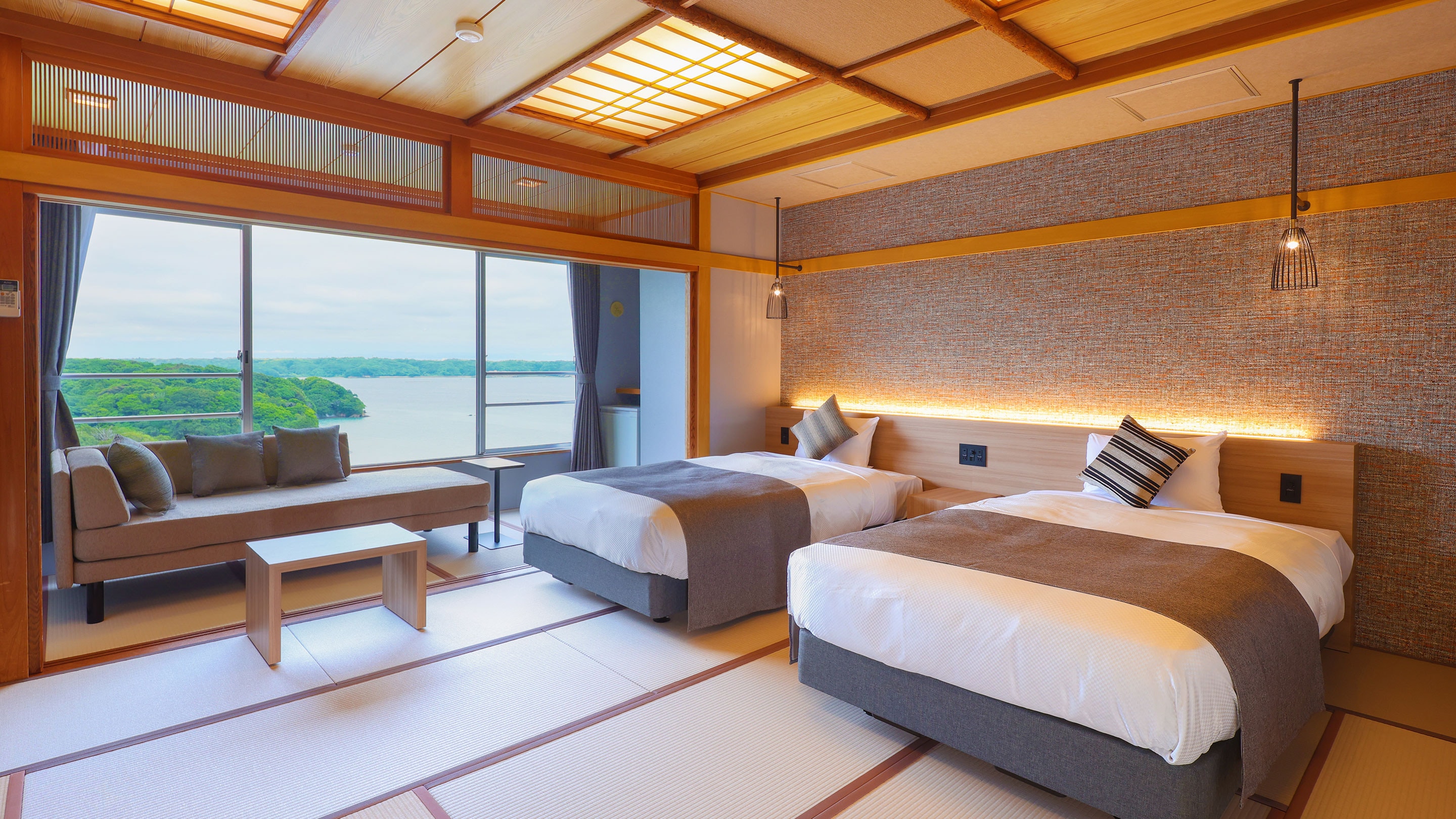[Không hút thuốc] Giường kiểu Nhật Superior, 10 chiếu tatami, không có bồn tắm trong nhà (phía biển) *Hình ảnh