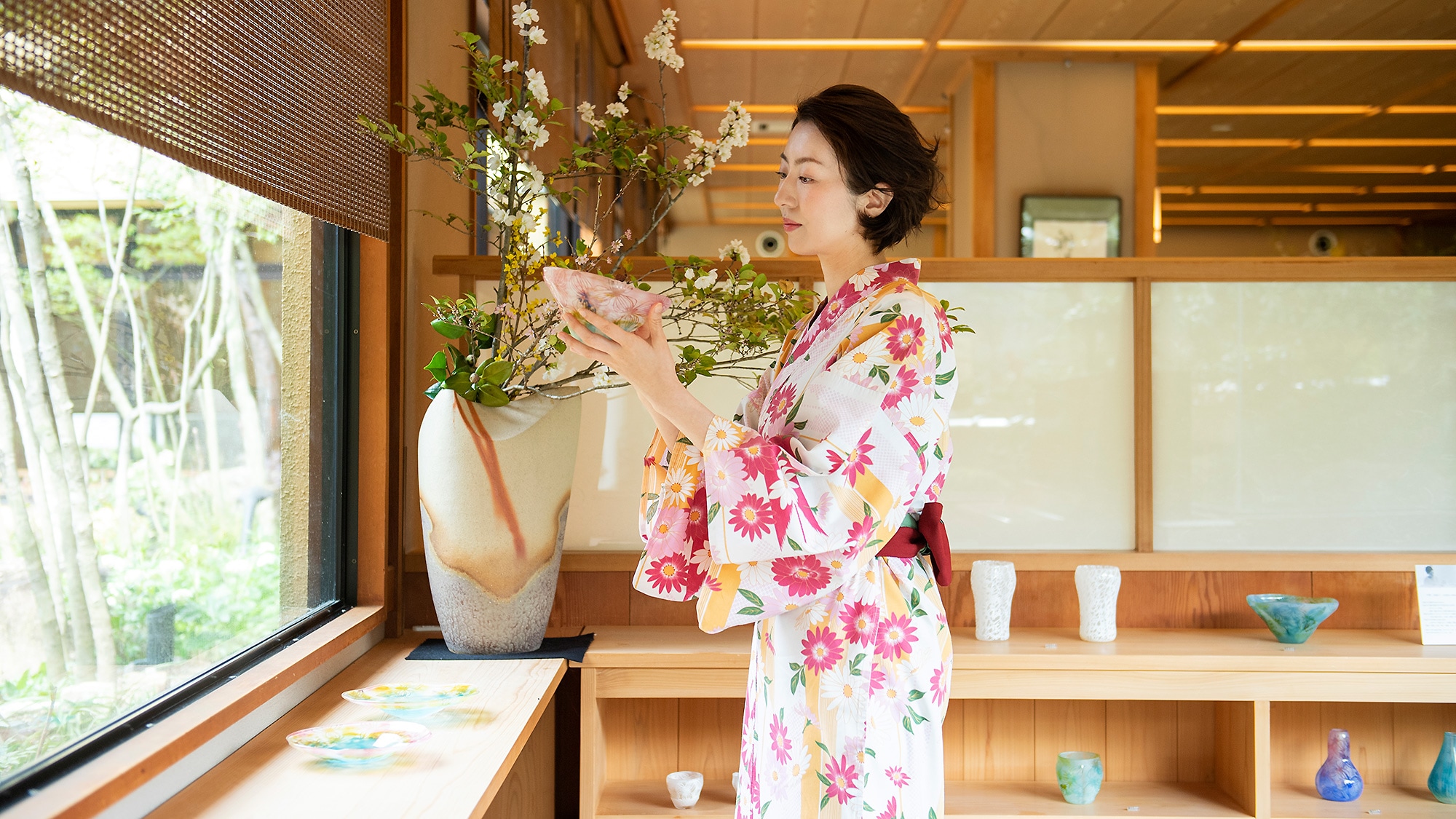 花を楽しむ、なごみの宿「季譜の里」