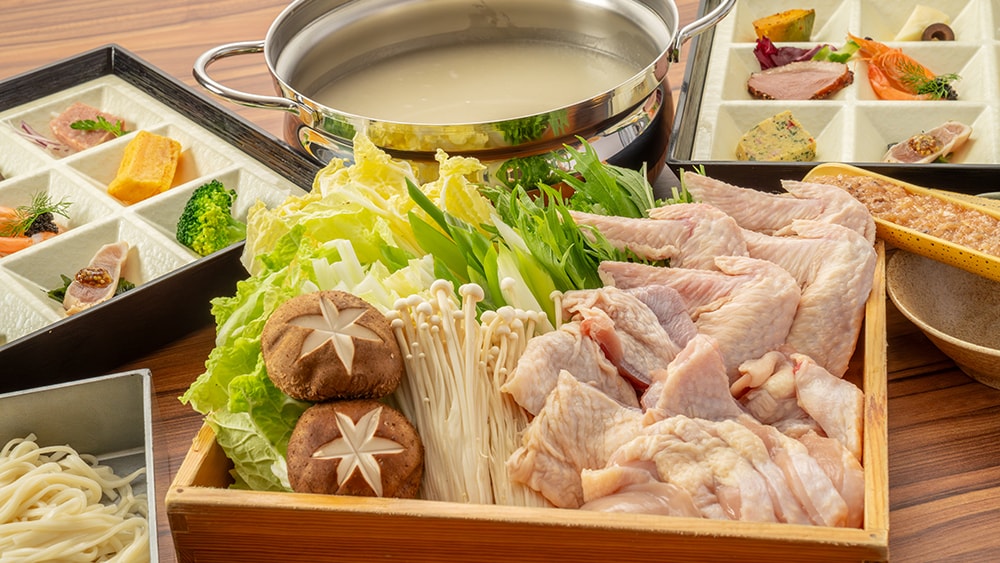 Dinner: Shamo mizutaki in your room