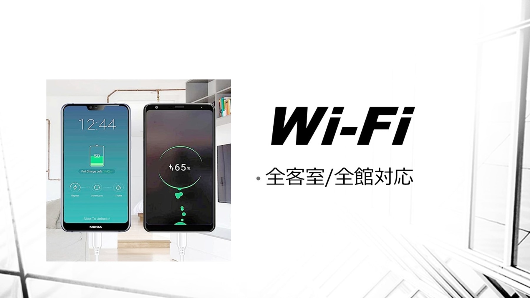 Wi-Fi available in all rooms