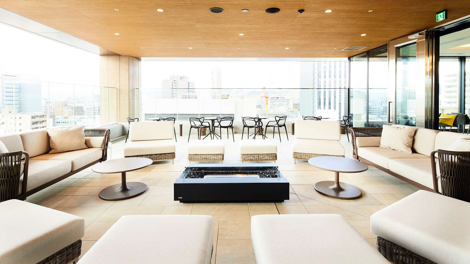 Hotel top floor/terrace