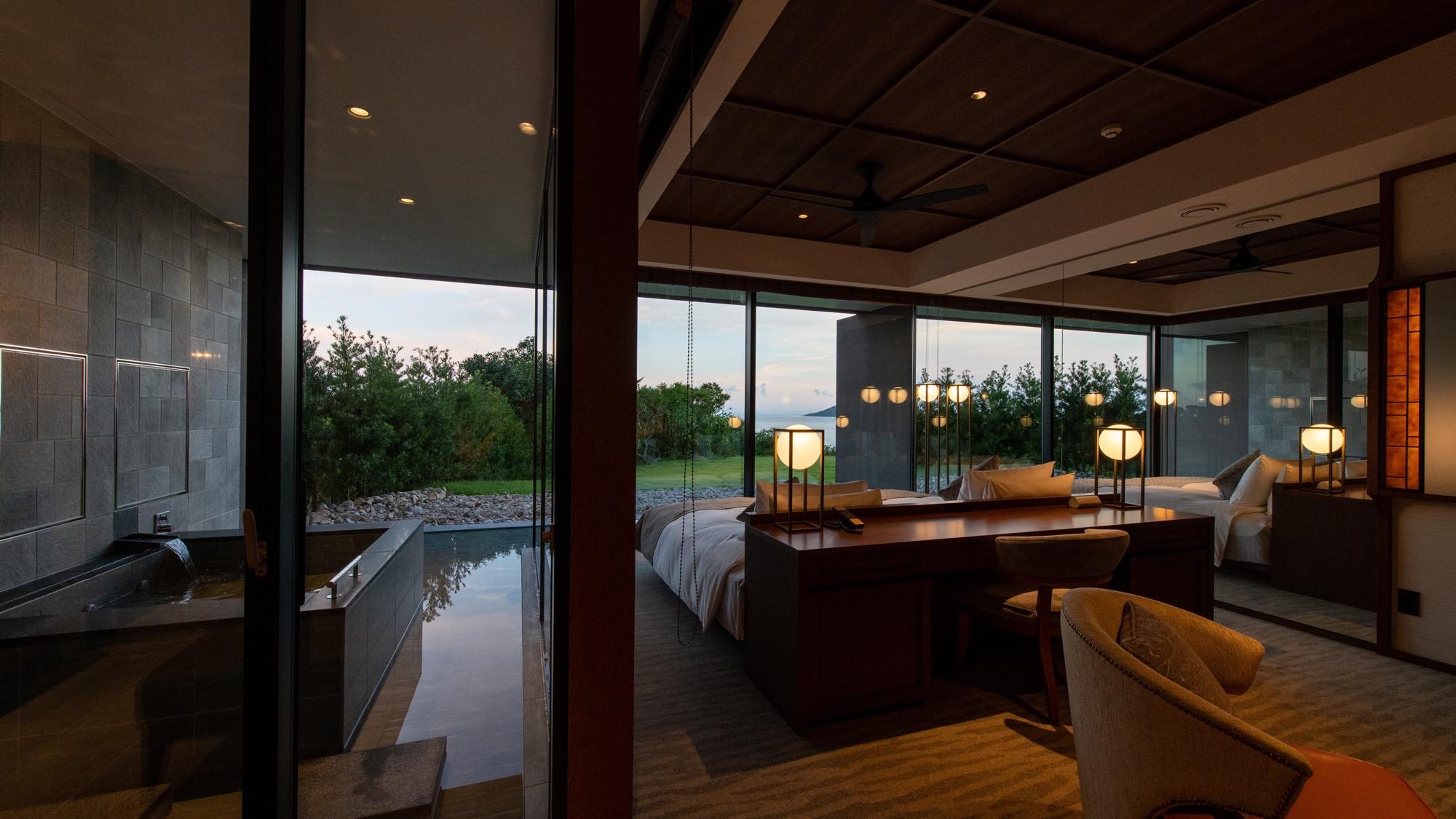 Ocean view open-air 1F family deluxe [70 square meters]