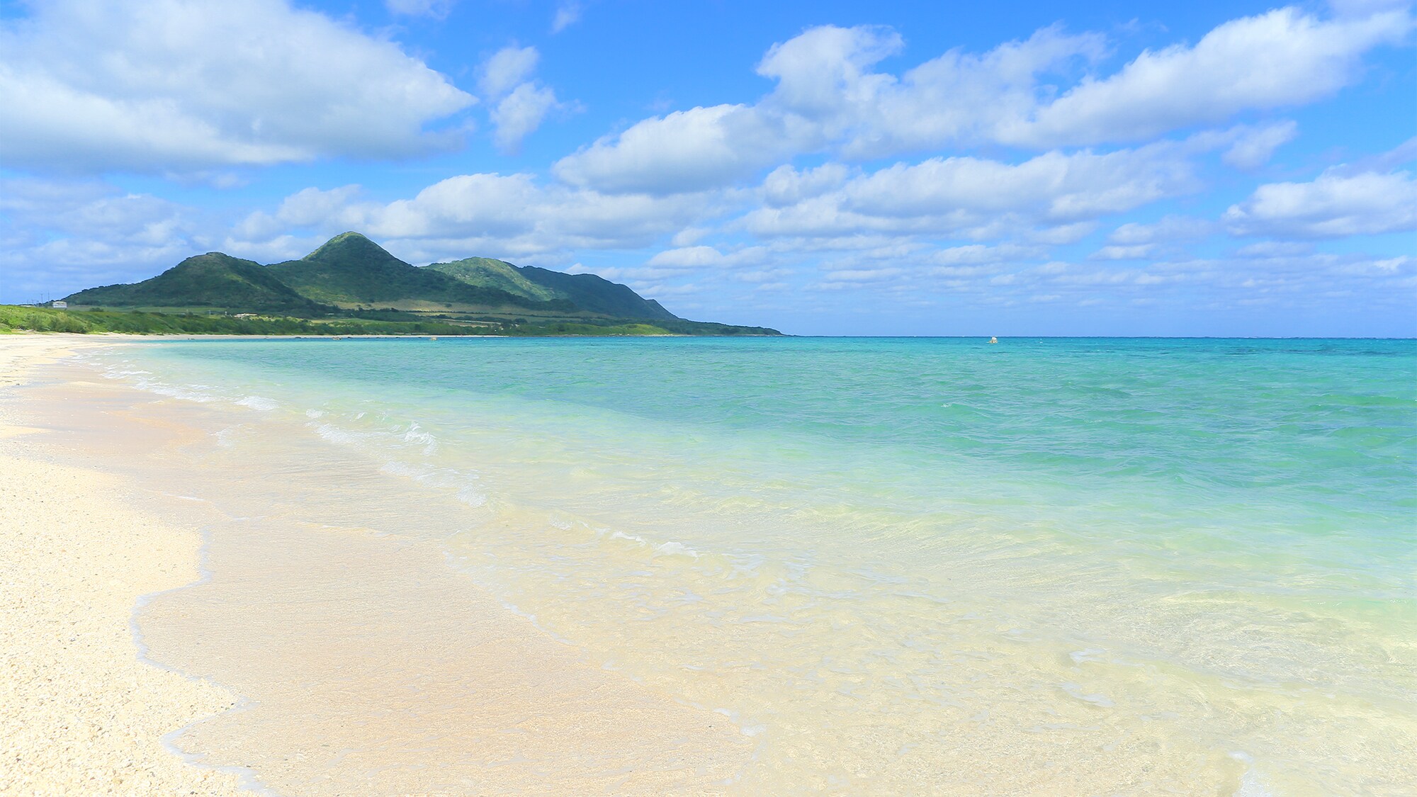 The beach behind the villa