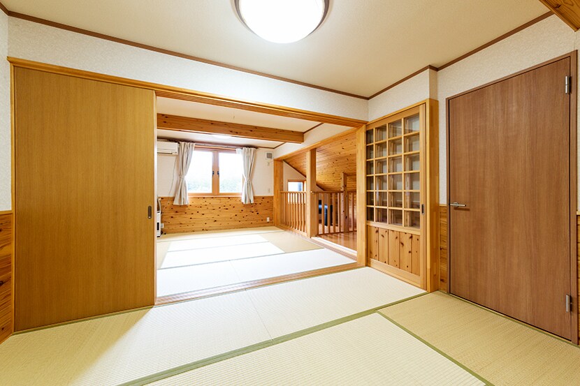 New building 3LDK2 [2nd floor] Japanese-style rooms 8 tatami mats, 6 tatami mats, vanity (with hair dryer), toilet with washlet