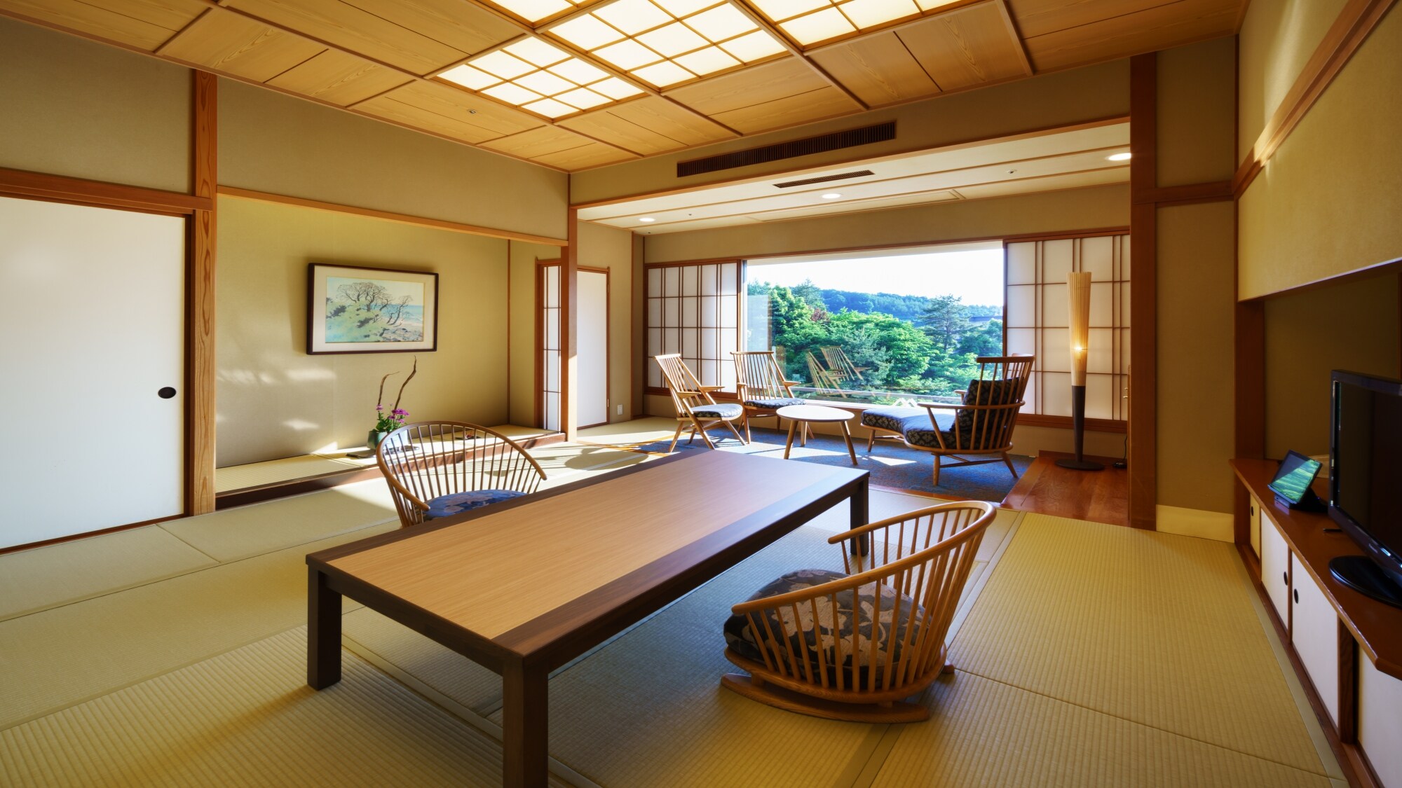 ห้องมาตรฐานสไตล์ญี่ปุ่น (ภาพห้องพักฝั่งสวน ①)