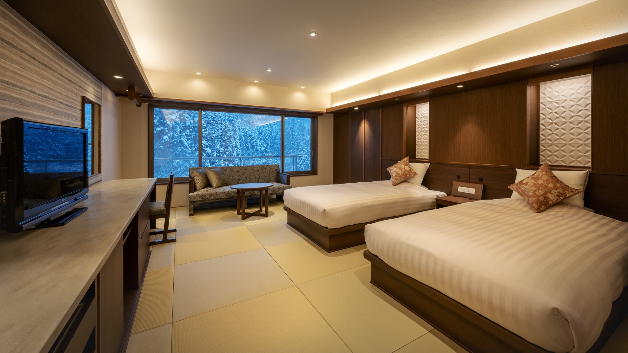 [Renewed in 2021] Japanese-style twin bed / Simmons bed