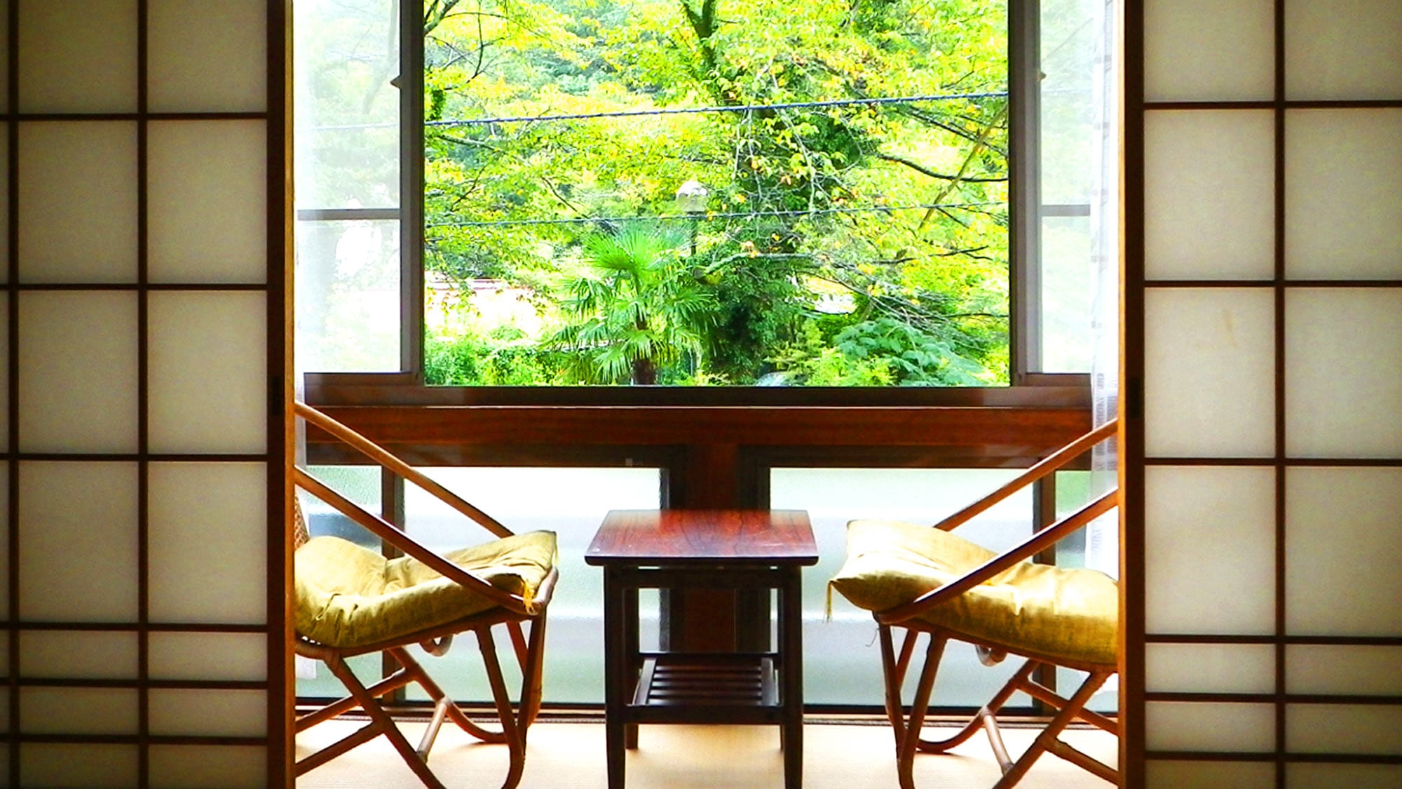 *[Ví dụ phòng khách] Vào một ngày đẹp trời, hãy mở cửa sổ và tận hưởng cảm giác tắm rừng♪