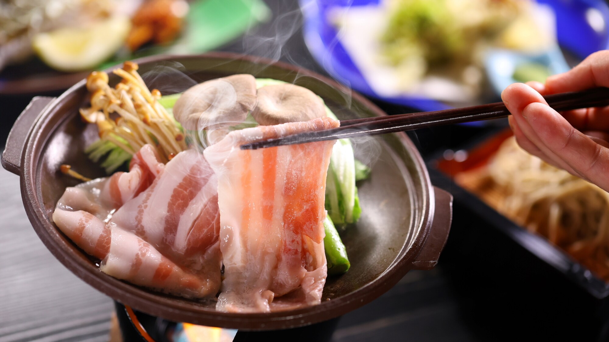 菜色範例：[信州白馬SPF豬肉鐵板燒]